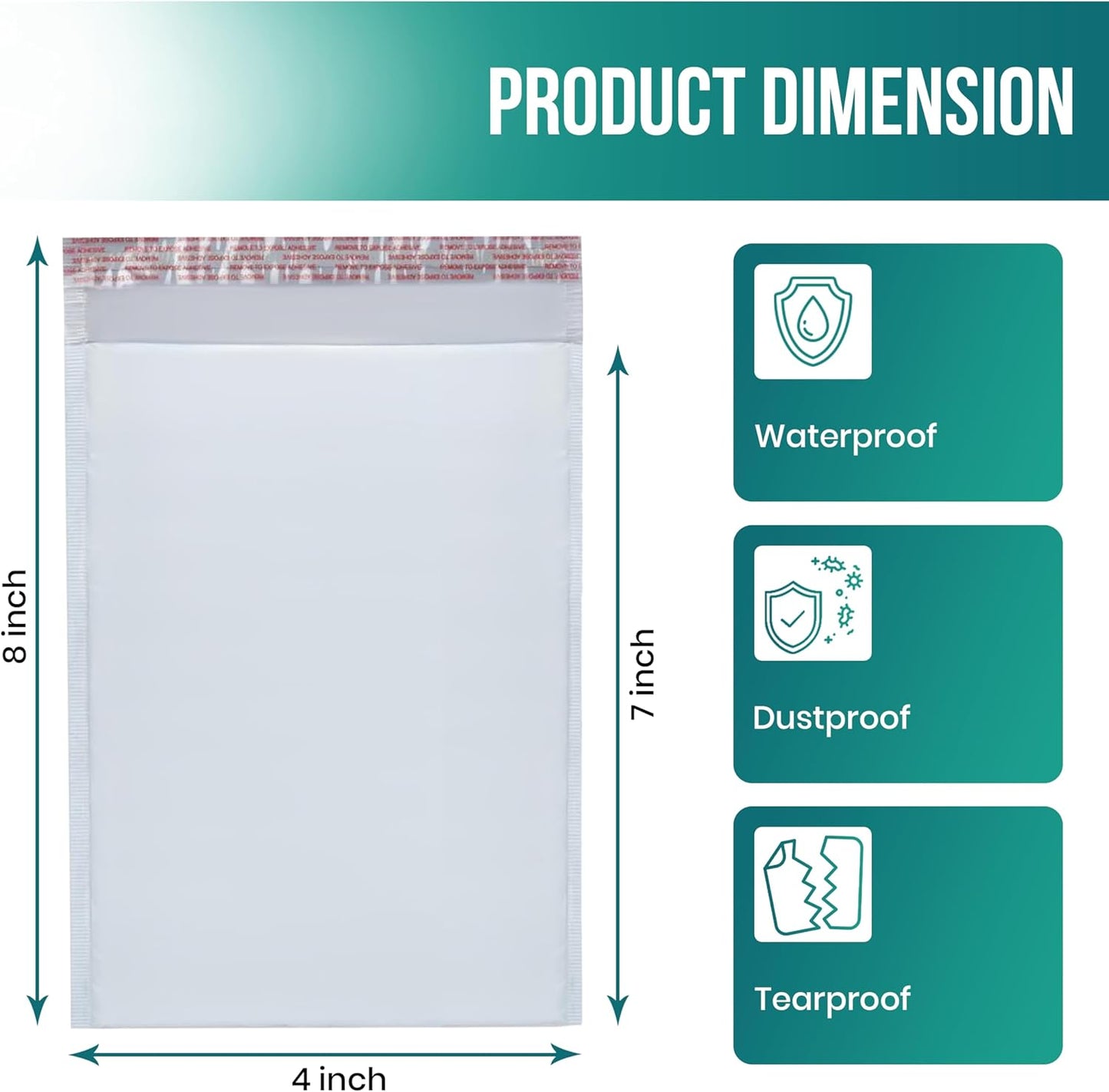 Levex - #000 4" x 8" [5 Pack] Poly Bubble Mailers, Padded Envelope Mailers, Packing Envelope & Mailing Bags for Shipping