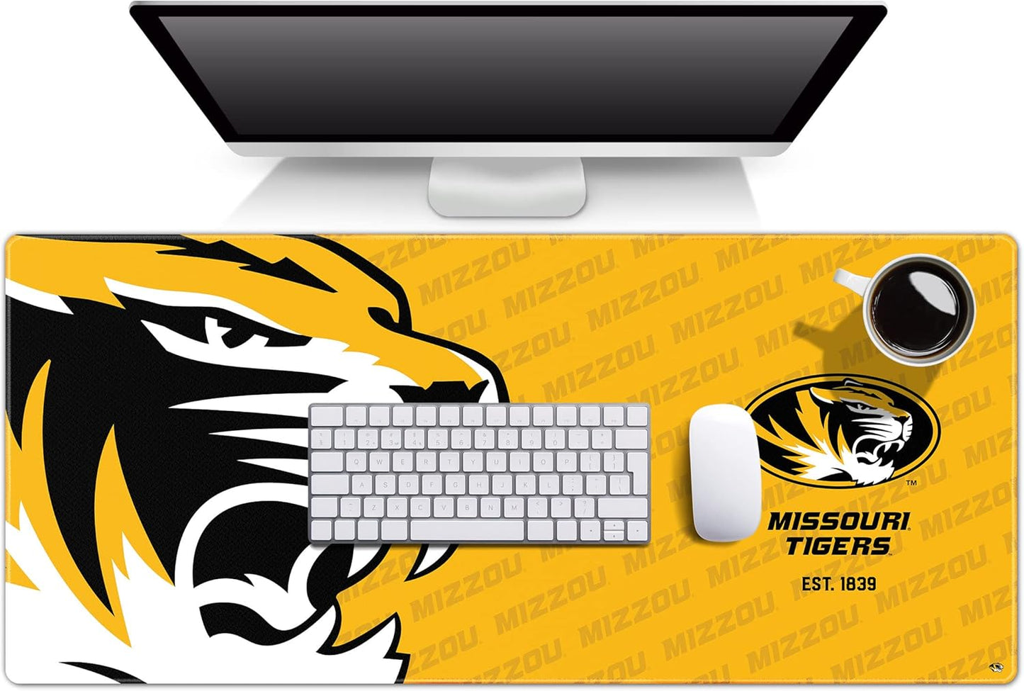 YouTheFan NCAA Missouri Tigers Logo Series Desk Pad