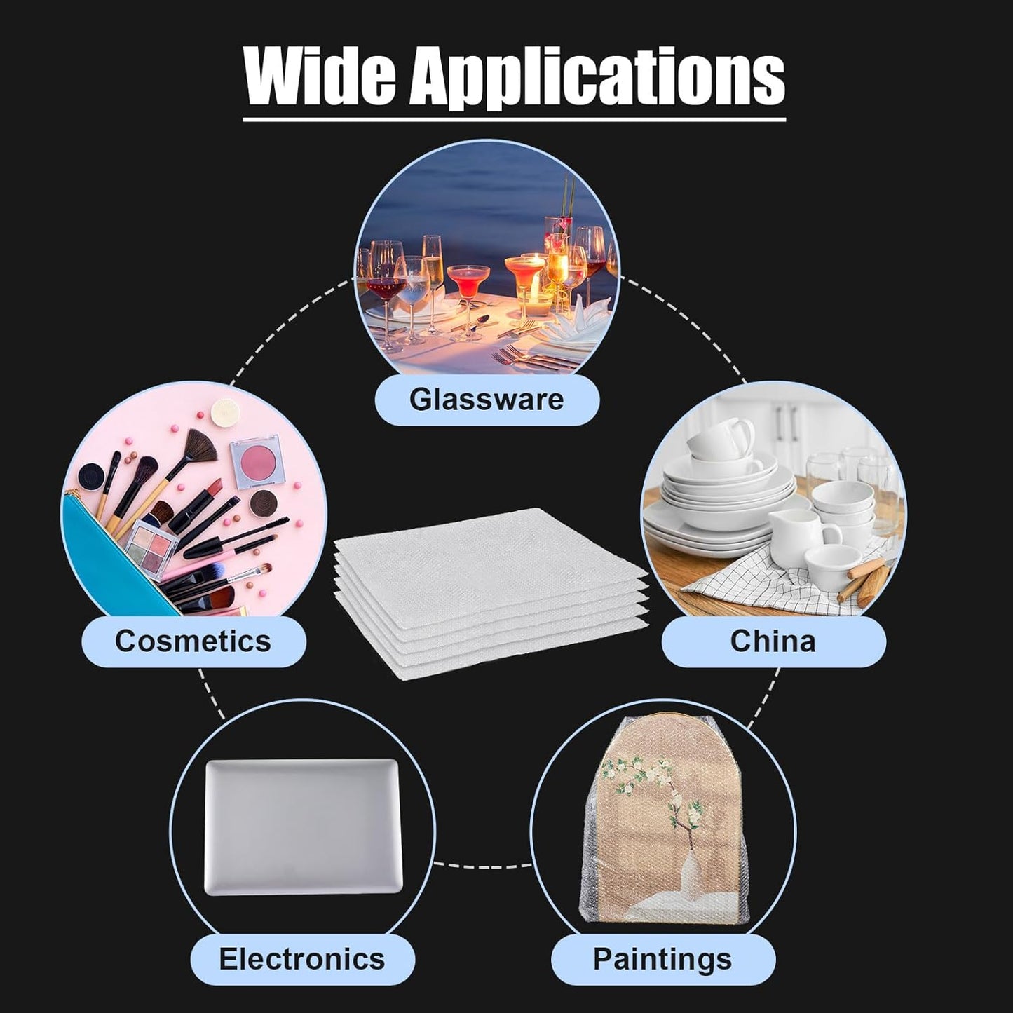 5 Pack Extra Large Bubble Pouches 20 * 24 Inch Clear Bubble Pouch Wrap Bags for Packing Shockproof Cushioning Wrap Bag for Shipping Moving Fragile Dishes China Plates Painting Fragile Items