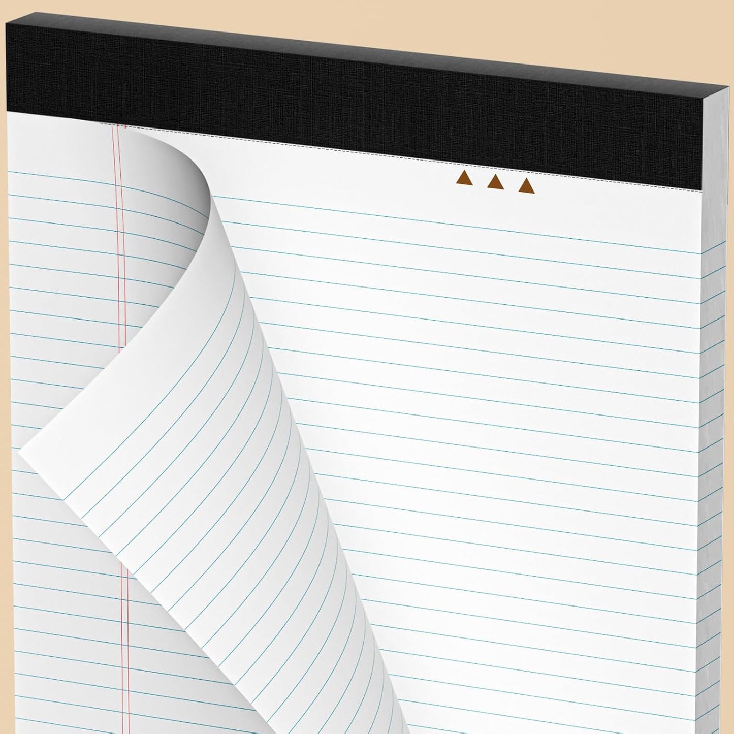 300 Sheets Legal Pads 8.5 x 11 College Ruled 6-Pack White Paper Note Pad Narrow Ruled 50 Sheets per Notepad Perforated Writing Pad Sturdy Back 8x11 Legal Pads Pads of Paper