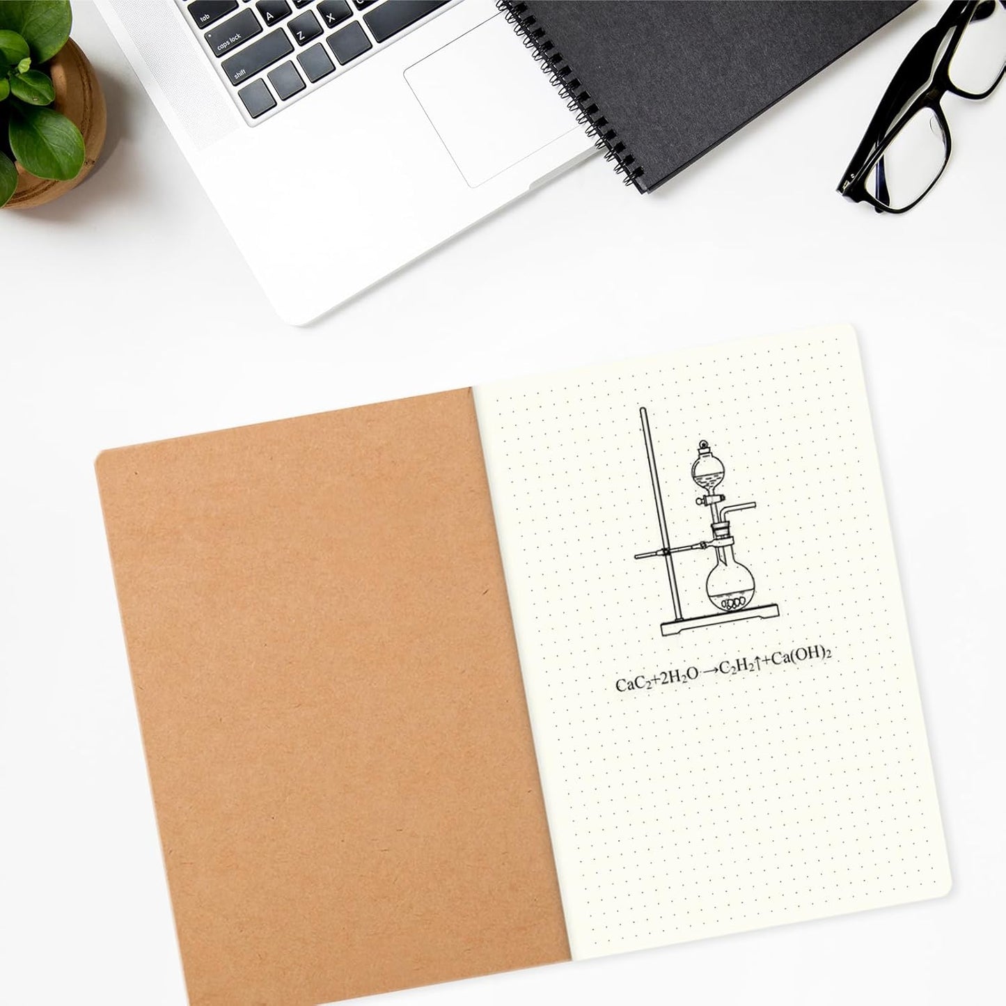 24 Pack 8.25x5.5 Inches Dot Grid Paper Notebook/ A5 Size Dot Journal Notebook, Dot Grid Subject Notebooks Wire-Bound with Kraft Cover, 32 Sheets/64 Dot Pages