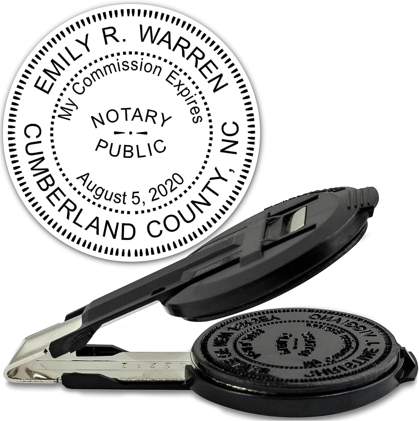 MaxMark Insert Only for Notary Seal Round Embosser for North Carolina State