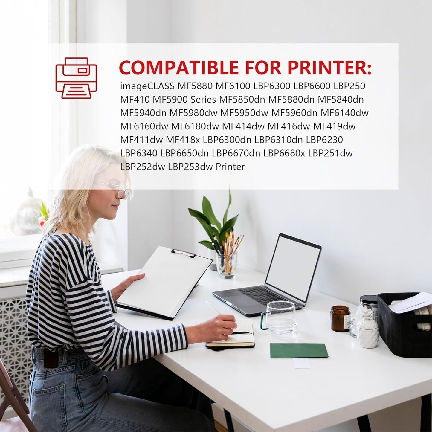 119II Black High Yield Toner 2 Pack - DRWN Compatible Toner Cartridge Replacement for imageCLASS MF5880 MF5900 MF6100 MF410 LBP6300 LBP6600 LBP250 Series Printers | 3480B001AA