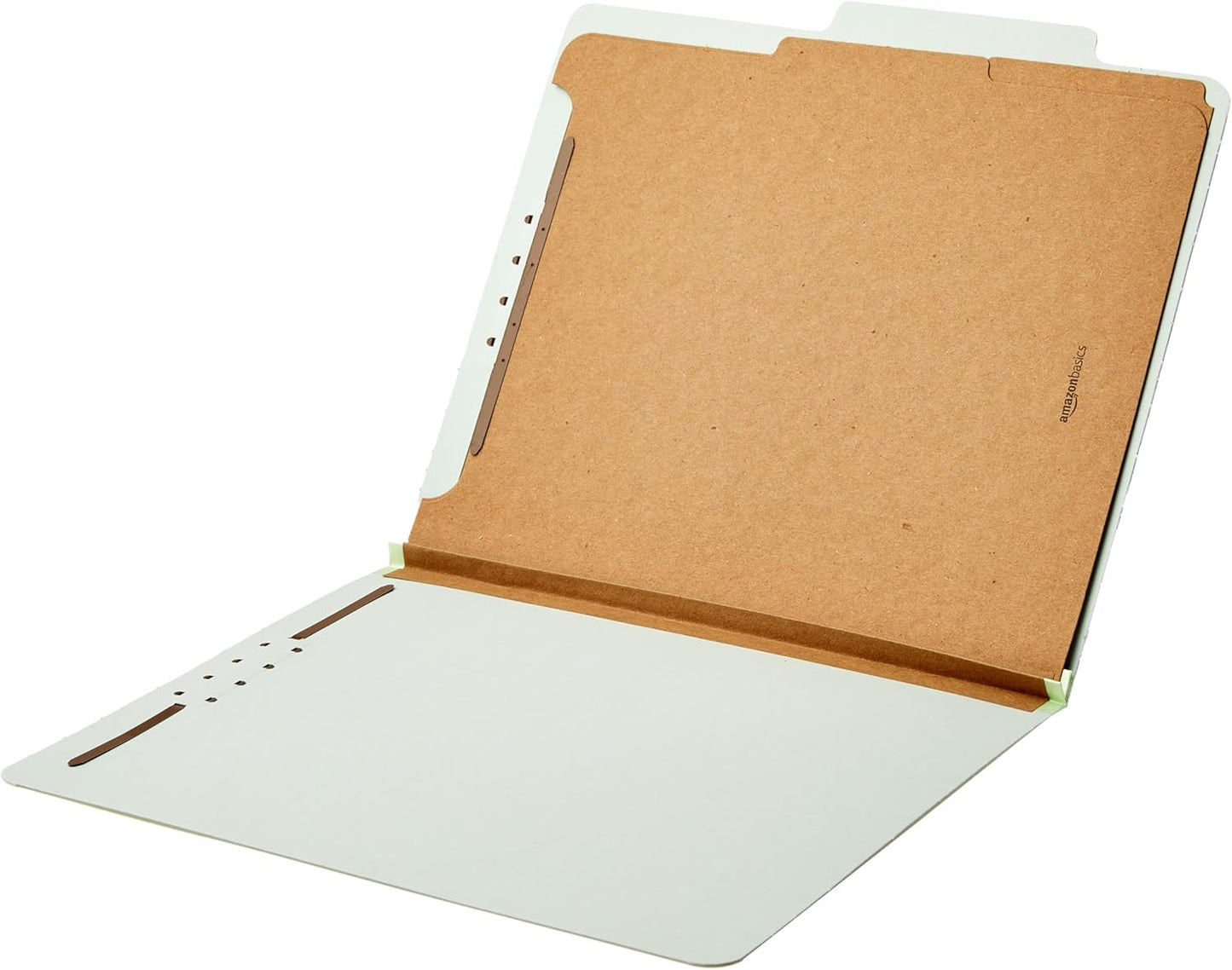 Amazon Basics Sturdy 10-Pack Letter Size Pressboard Classification File Folders with Fasteners, Dividers, 2” Expansion, 11.97 x 10.55 inch, Green