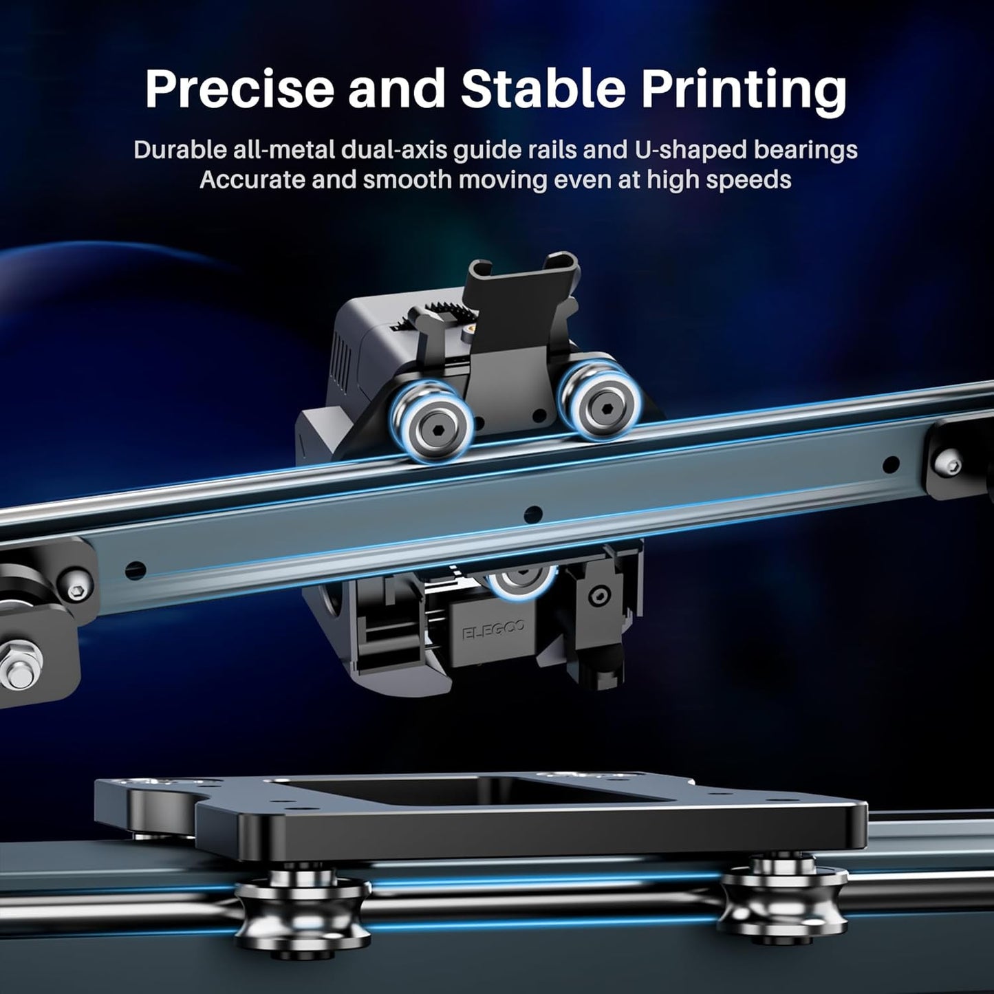 ELEGOO Neptune 4 Pro 3D Printer, 500mm/s High Speed Printer with Klipper Firmware, Auto Leveling and Direct Drive Extruder, Easy Assembly, 8.85x8.85x10.43 Inch Printing Size