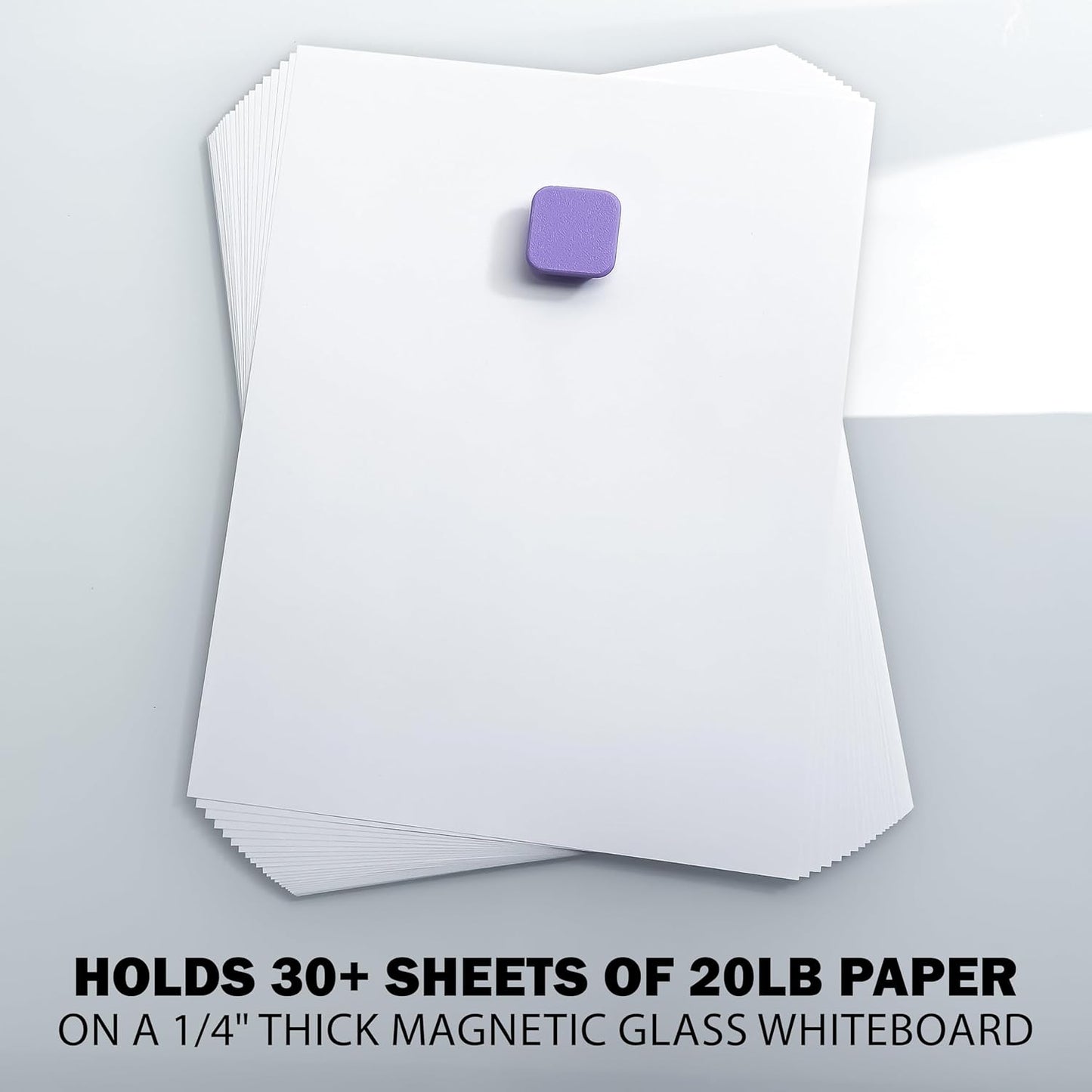 Glassboard Studio MiniBar Magnet - Strong Neodymium Rare Earth Magnets for Fridge, Whiteboard, Locker & Magnetic Glassboards - Ideal for Crafting & Office Use - Strong Fridge Magnets (Cherry Red, 12)