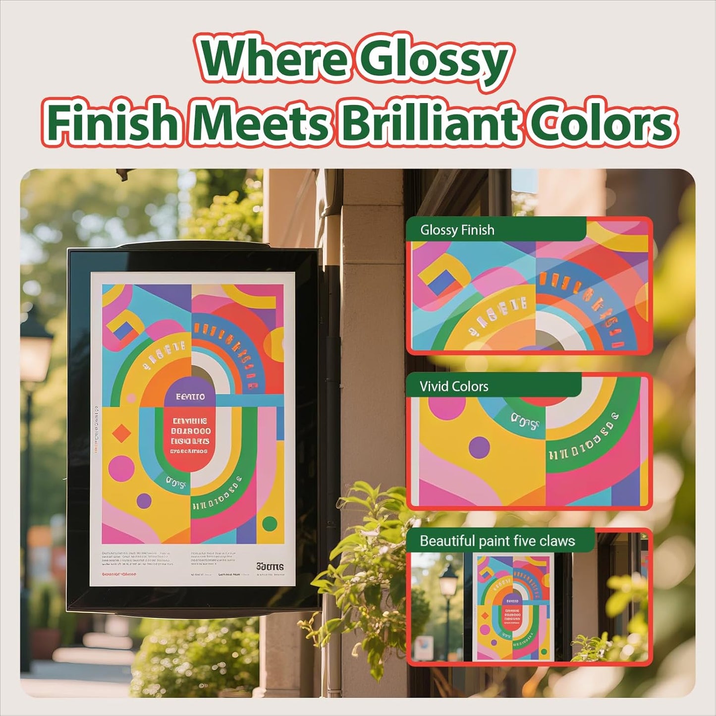 Uinkit 180gsm Glossy Photo Paper 11x14 Inches - 100 Sheets for Dye Ink | Quick Dry, No Smudging | Single-Sided Pro Finish, Thick 48lb No Curling