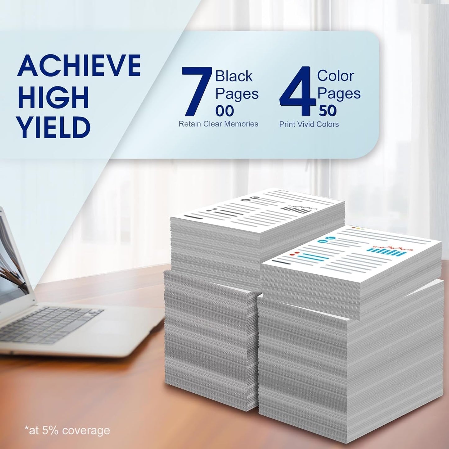 65XL 65 Ink Cartridges Black/Color Combo Pack Compatible for HP Ink 65 Works with Envy 5052 5055 5070 deskje 2600 2622 2652 2655 3700 3755 3772 (1 Black, 1 Color) 2-Pack