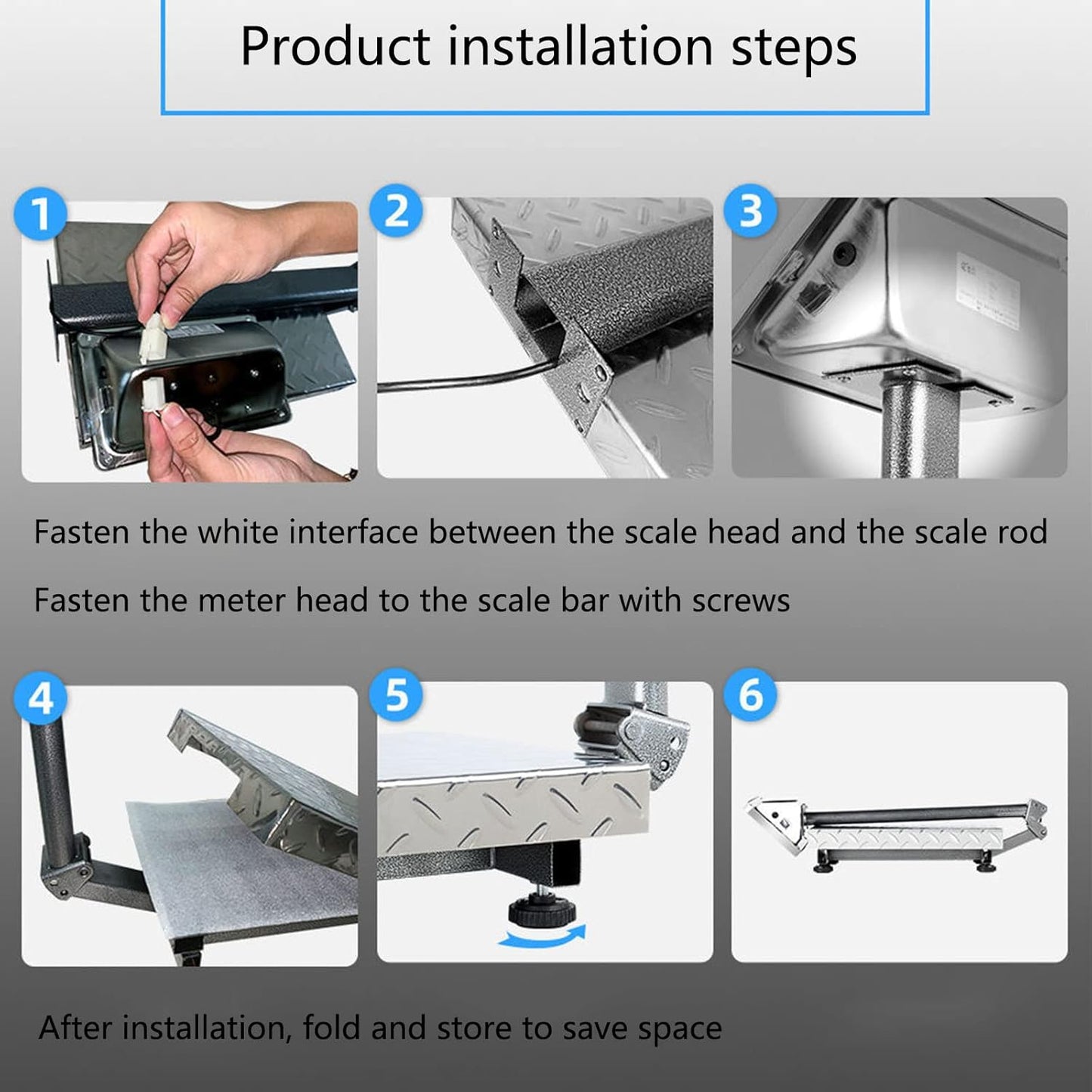Commercial 660 lb Electronic Platform Scale with LB/KG Industrial Floor Scale Stainless Steel High-Definition LCD Display,Digital Heavy Duty Luggage Package Price Computing Postal Shipping