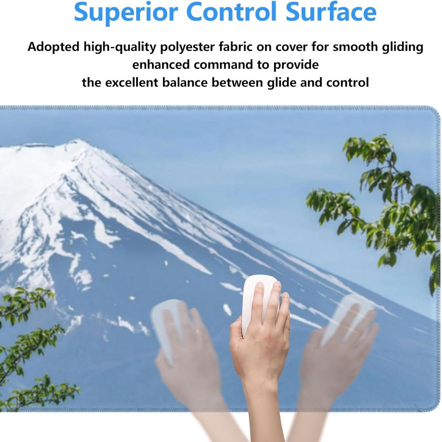 Colorful Pug Dog Gaming Mouse Pad Gifts 31.5" x 11.8", Non-Slip Rubber Base MousePads for Computers Laptop School Office Home Accessories Decor, Mouse Pad, Keyboard Desk Mat