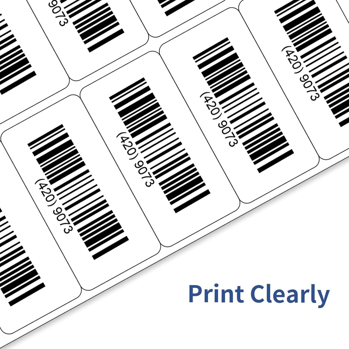 Shipping Labels Stickers, 2"×4" Printable Mailing Label for Laser/Inkjet Printing- Matte White, Permanent Adhesive Labels Stickers