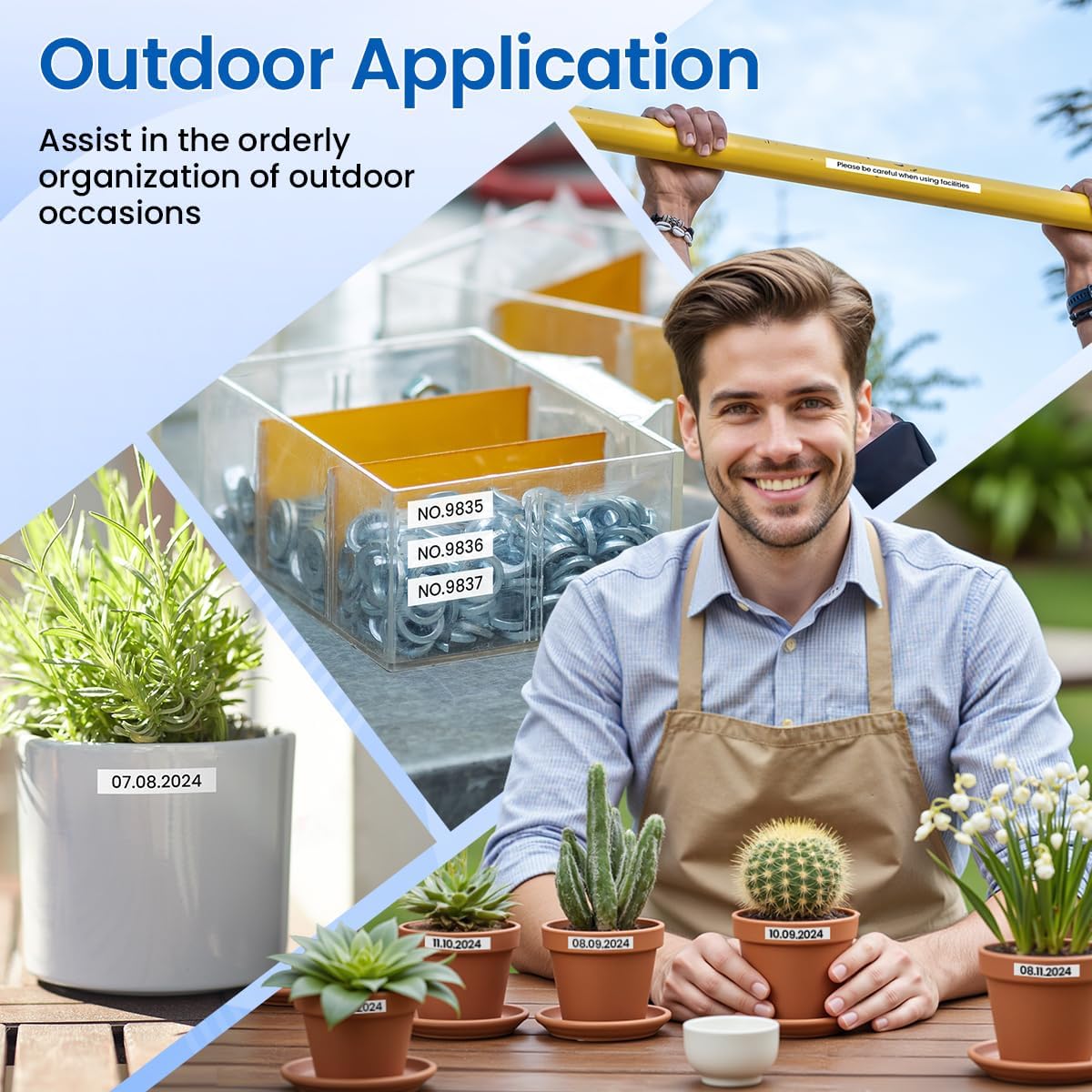 Labelife TZe-221 Label Maker Tape 9mm Compatible with Brother P Touch Label TZe TZ Tape 9mm 0.35 Laminated White 3/8 Inch TZe221 for Brother Ptouch PT D210 PTD220 PT-D200 PT-H110 PTD400,5-Pack