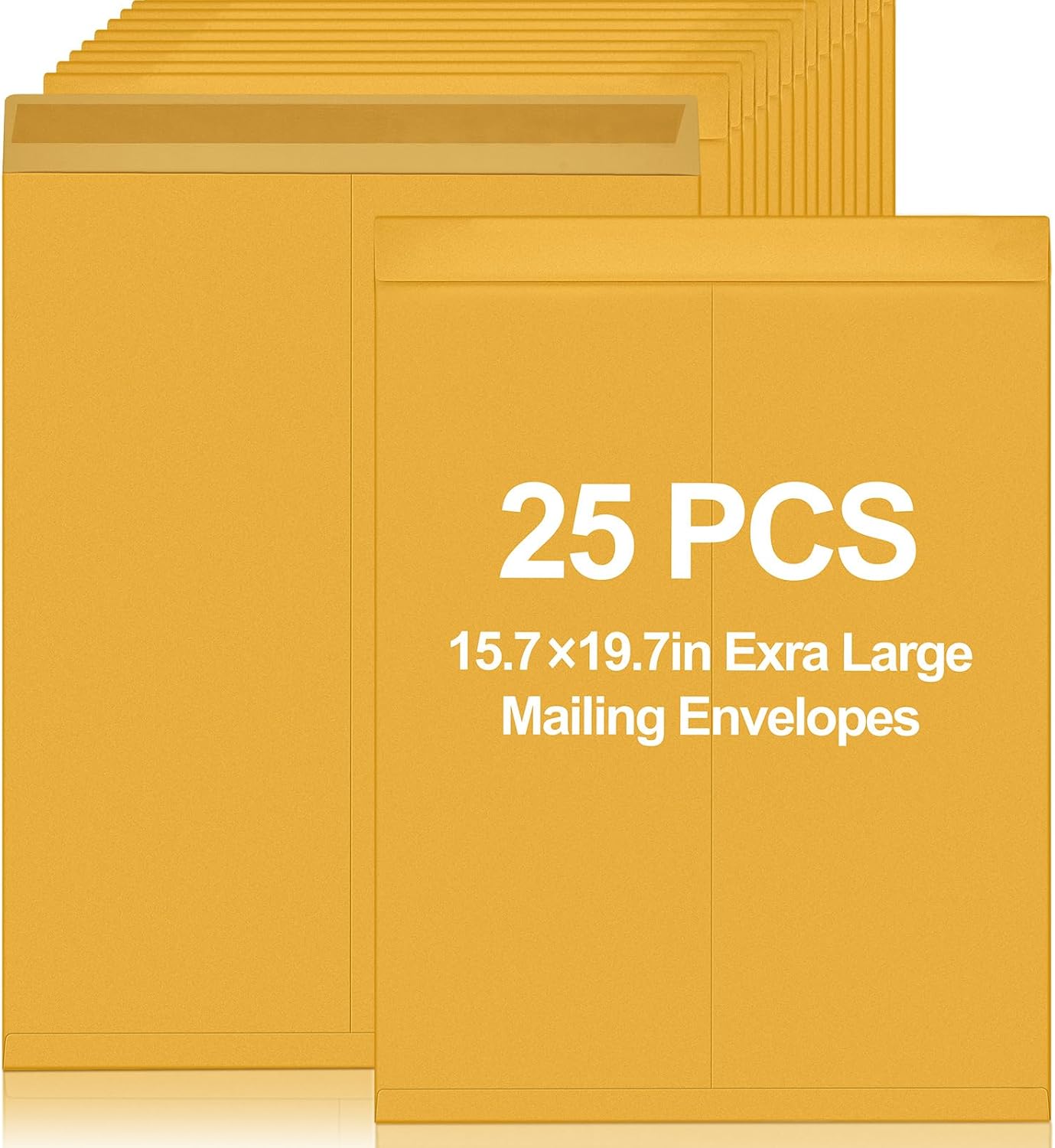 25 Pcs 16 x 20 Inch Extra Large Mailing Envelopes 32lb with Gummed Flaps, Catalog Envelopes Jumbo Craft for Mailing, Storage and Organizing Documents Office Supplie