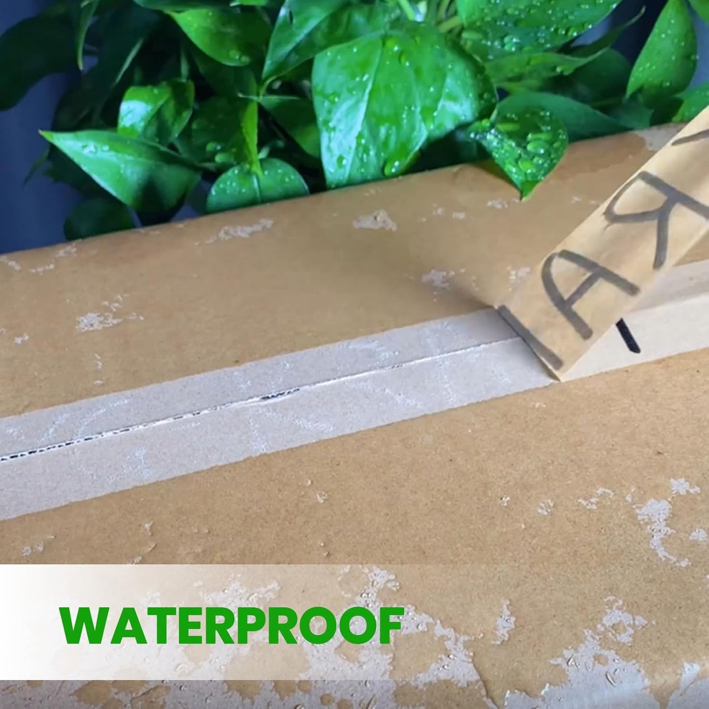 ADHES Kraft Paper Tape, 2 Inch x 60 Yards x 6 Rolls, Biodegradable Paper Packing Tape Writable & Uncoated Brown Shipping Tape for Shipping, Moving, Sealing