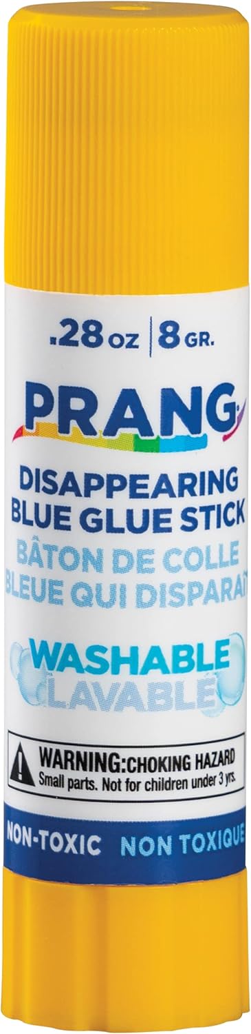 Prang Washable Glue Stick, Blue.28 Oz, 1 Count