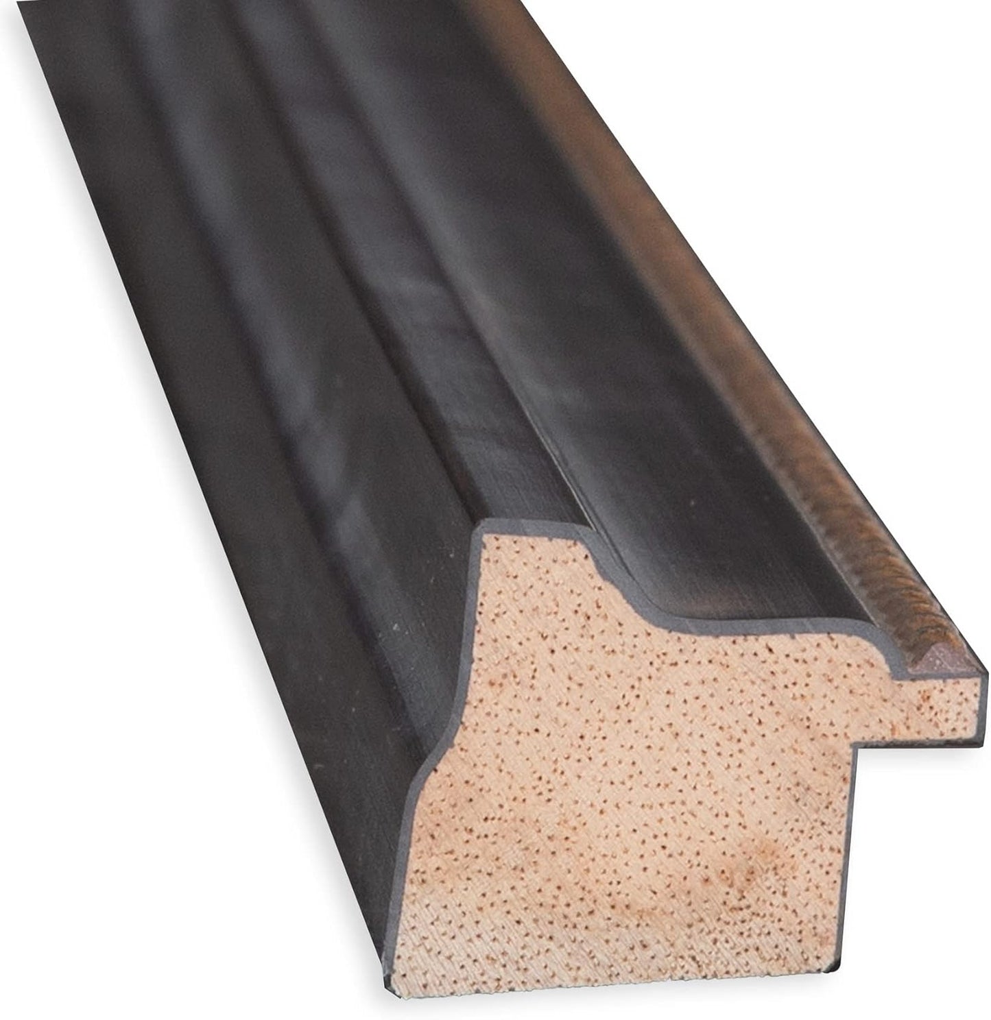 Amanti Art Black Cork Board for Wall, 15x33 Vision Board with Black Wood Frame, Medium Corkboard Office Decor for Home Organization, Traditional Corkboard Pinboard to Display Items for Home