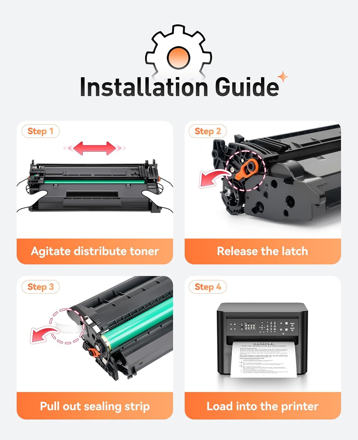 80A Black Toner Cartridge 2-Pack High Yield Replacement for HP 80A CF280A 80X CF280X Compatible for HP Laserjet Pro 400 MFP M425dn M425dw M401dn M401dne M401dw M401n 400 M401 M425 Series Printer Ink