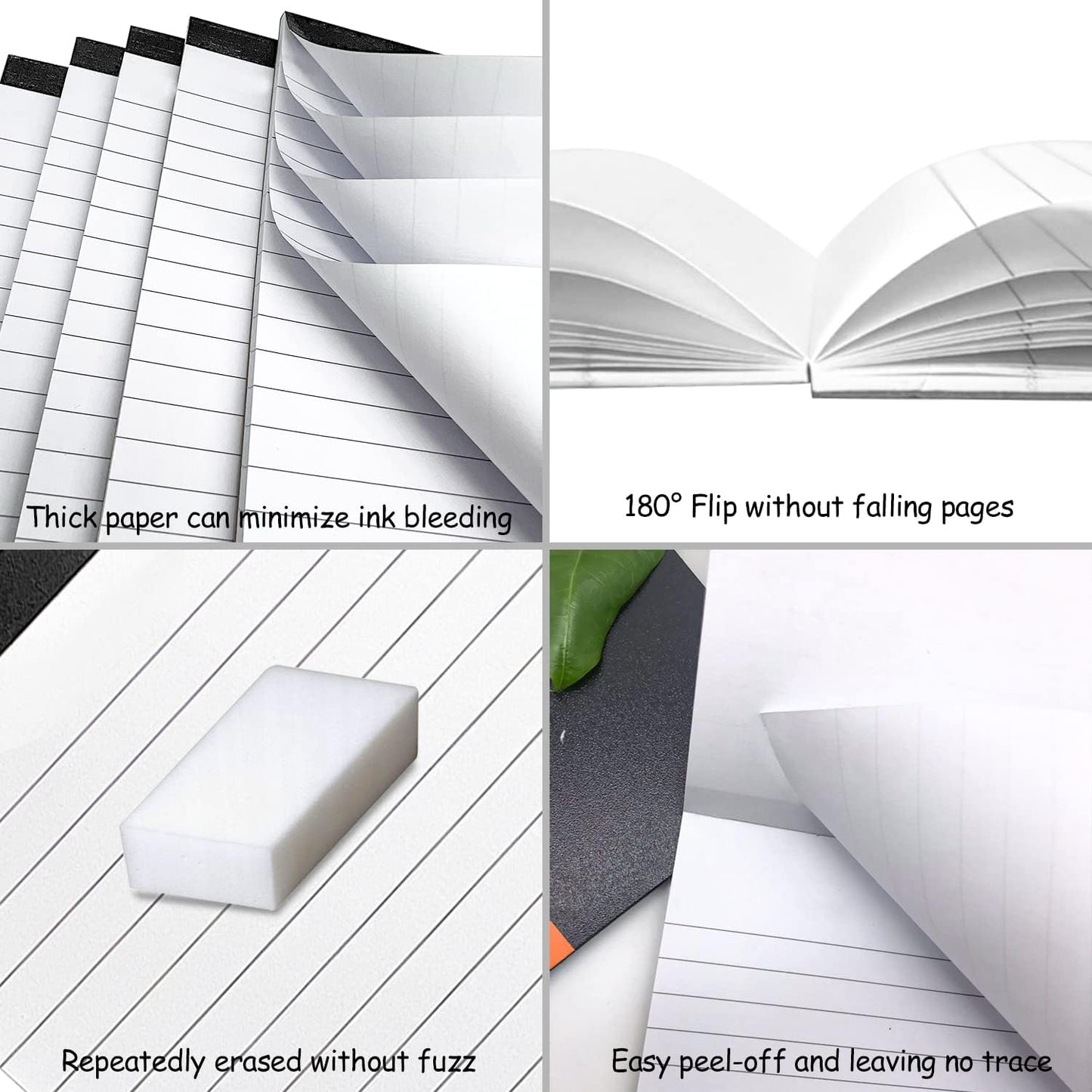 Notepads for Daily Planning and Organization of Work – 4 x 6-inches Lined Paper – Thick Bright White Paper – 30 Pages – Note Pads Ruled Pages – Pack of 12