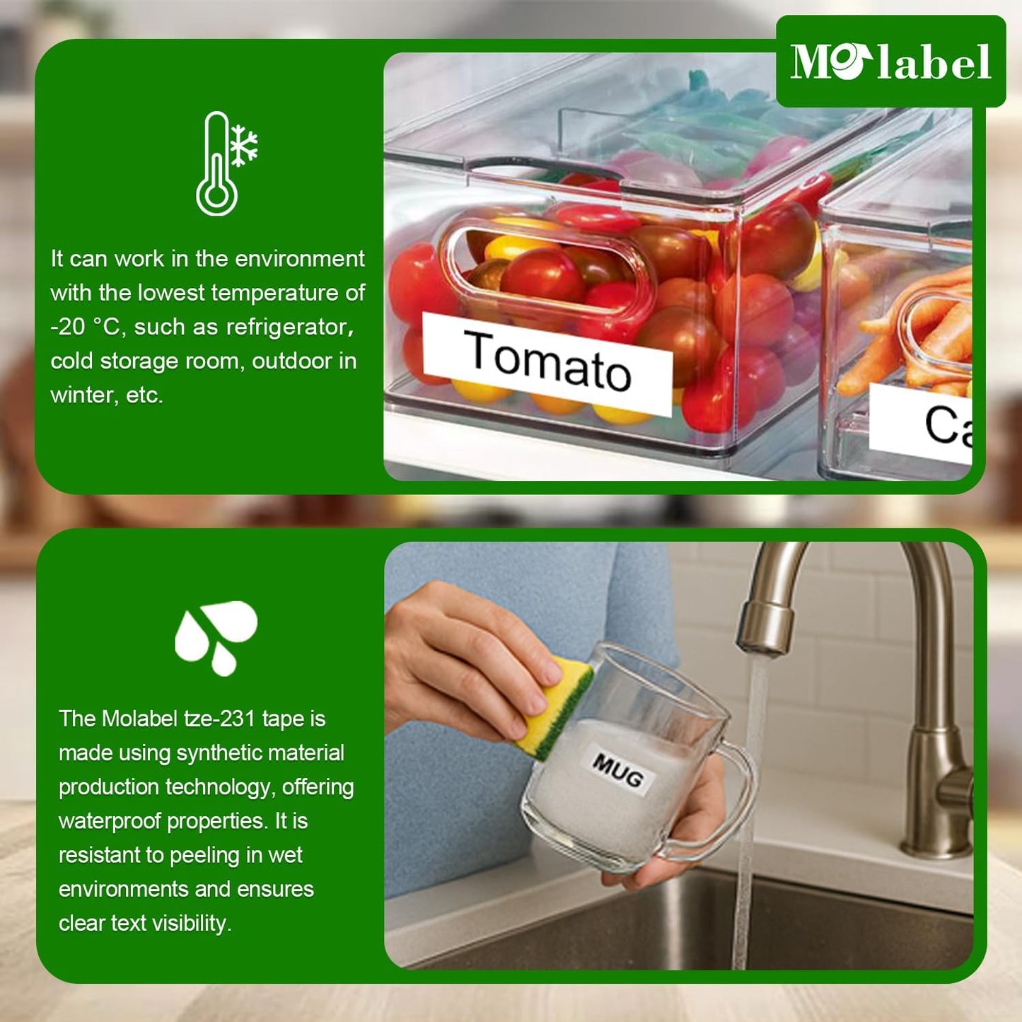 Label Tape Compatible with Brother Tze-231, 12mm 0.47" Black on White Laminated Tape for P-Touch Label Maker PT-D210 D220 H110 D410 P710BT H111 1070, 10 Pack