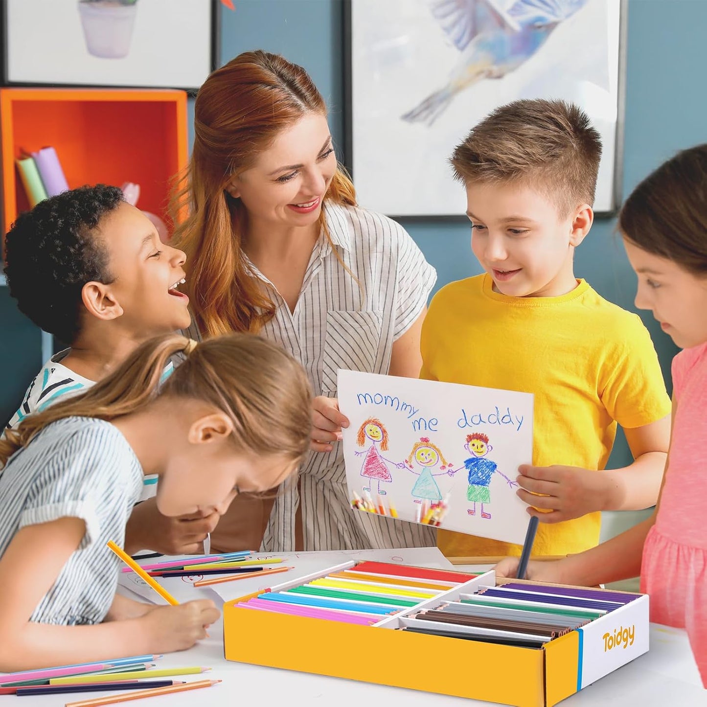 408 Packs Colored Pencils Bulk Classroom, Colored Pencils for Kids 12 Assorted Colors, Coloring Pencil Set Plus 40 Sharpeners, Pre-sharpened Color Pencil, Back to School Supplies Bulk for Teachers