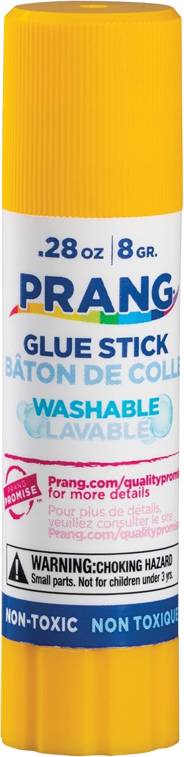 Prang Washable Glue Stick, Clear.28 Oz, 1 Count