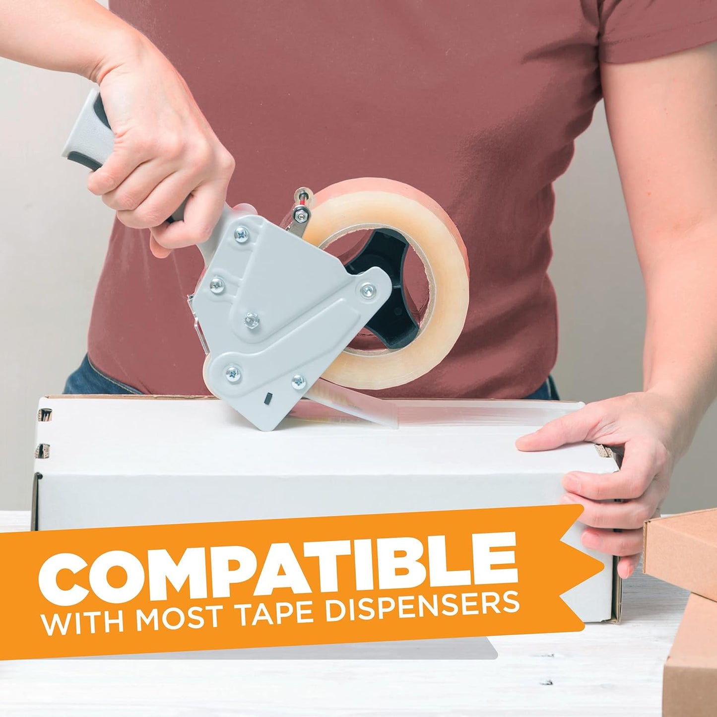 Tape King Clear Packing Tape - 60 Yards Per Roll (36 Rolls) - 1.88 Inch Wide Stronger & Thicker 2.7mil, Heavy Duty Adhesive Industrial Depot Tape for Moving Packaging Shipping, Office & Storage