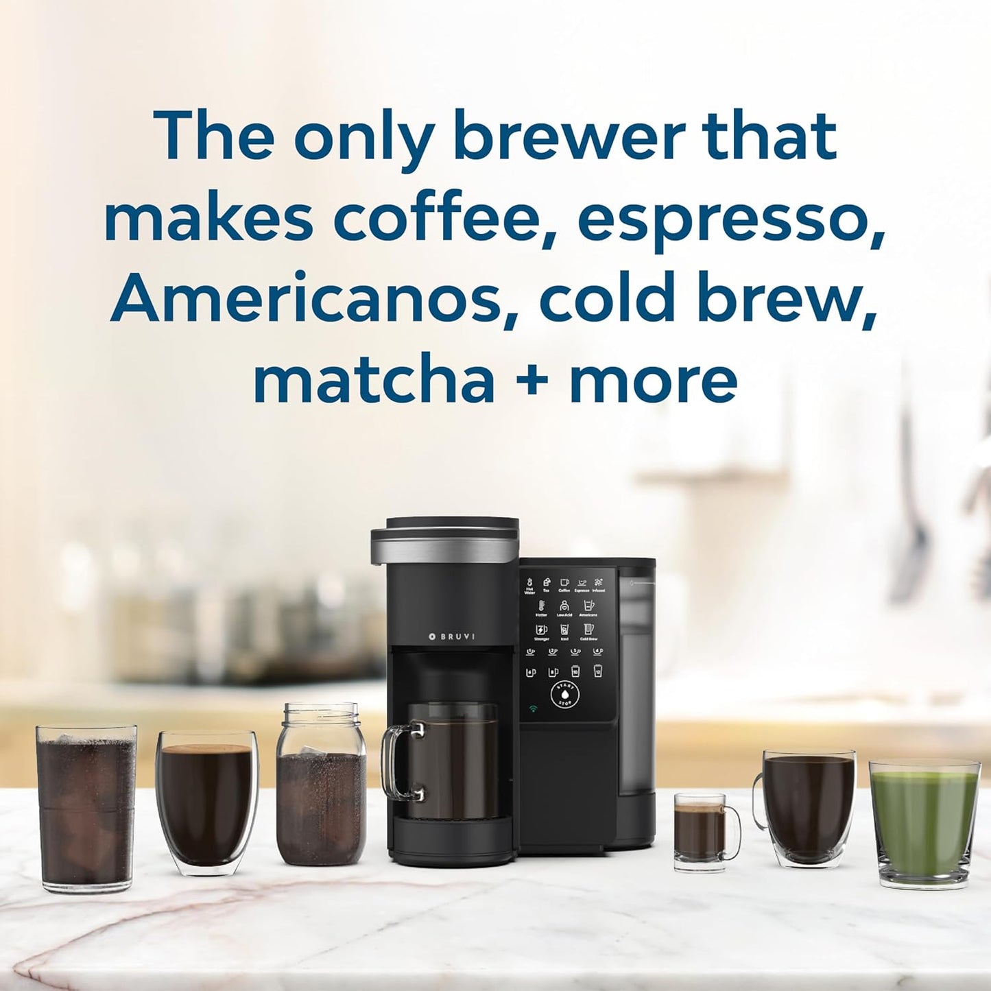 The Bundle | Single-Serve Coffee System | Includes 20 Coffee and Espresso B-Pods Coffee Brewer