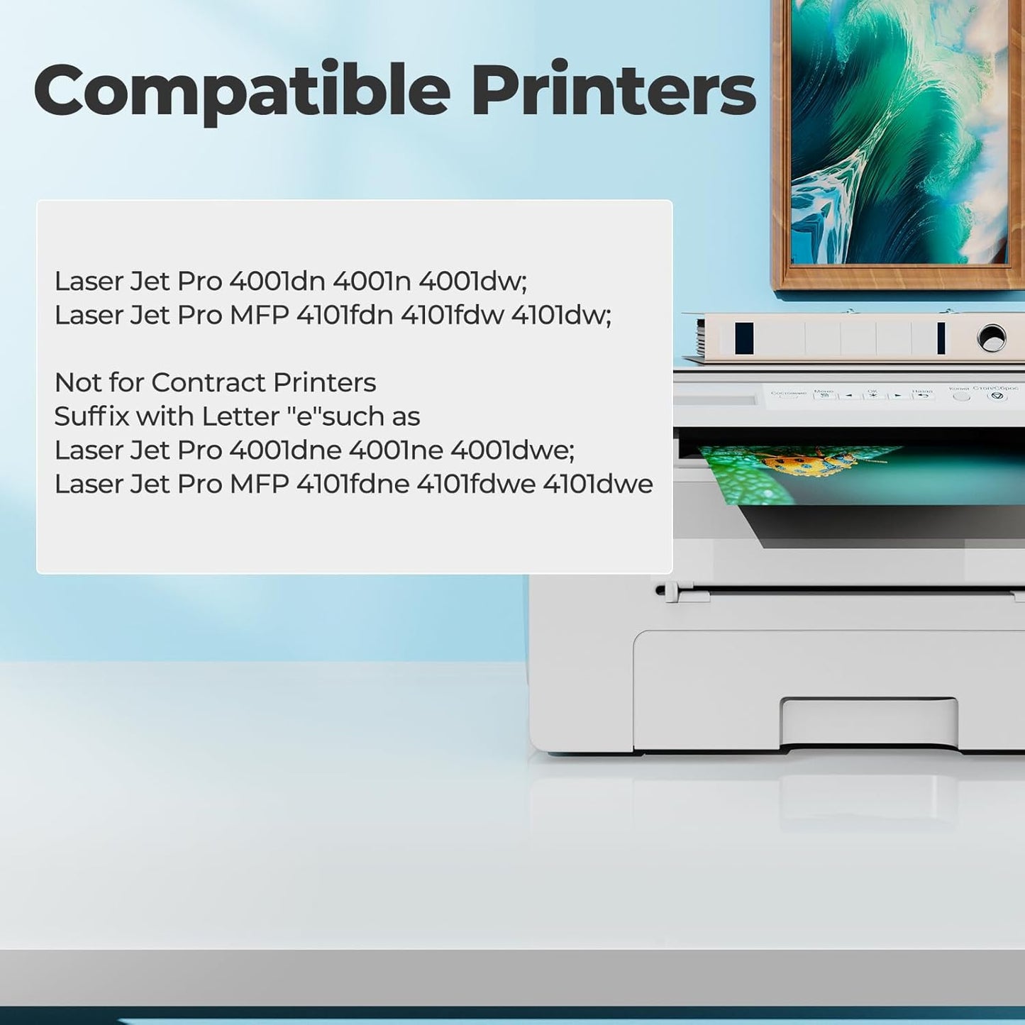 148X Toner Cartridges 4001n 4101fdw for HP 148X 148A W1480X W1480A Toner Cartridge black (2-pack), Laser Jet 4101fdw 4001n Toner Cartridge, for HP Laser Jet Pro MFP 4001n 4101fdw 4001dn 4001dw 4101fdn