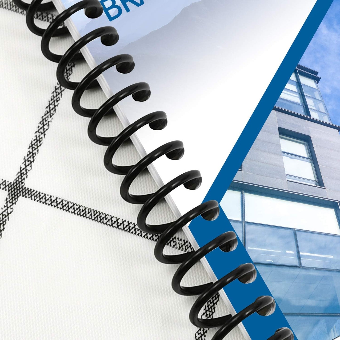 Rayson 1inch Plastic Spiral Binding Coil, 210 Sheets Capacity, 4:1 Pitch 25.4mm Black Coil Binding Spines for Business and Educational Purposes, Pack of 50