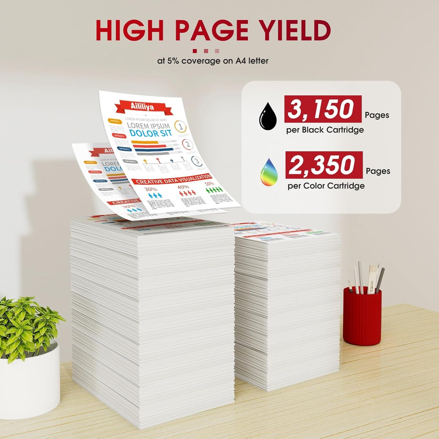 067H 067 High Yield Toner Cartridge Compatible for Canon 067 067H for Canon LBP632Cdw LBP630C MF650C MF656Cdw MF653Cdw MF654Cdw 4 Pack Black Cyan Magenta Yellow