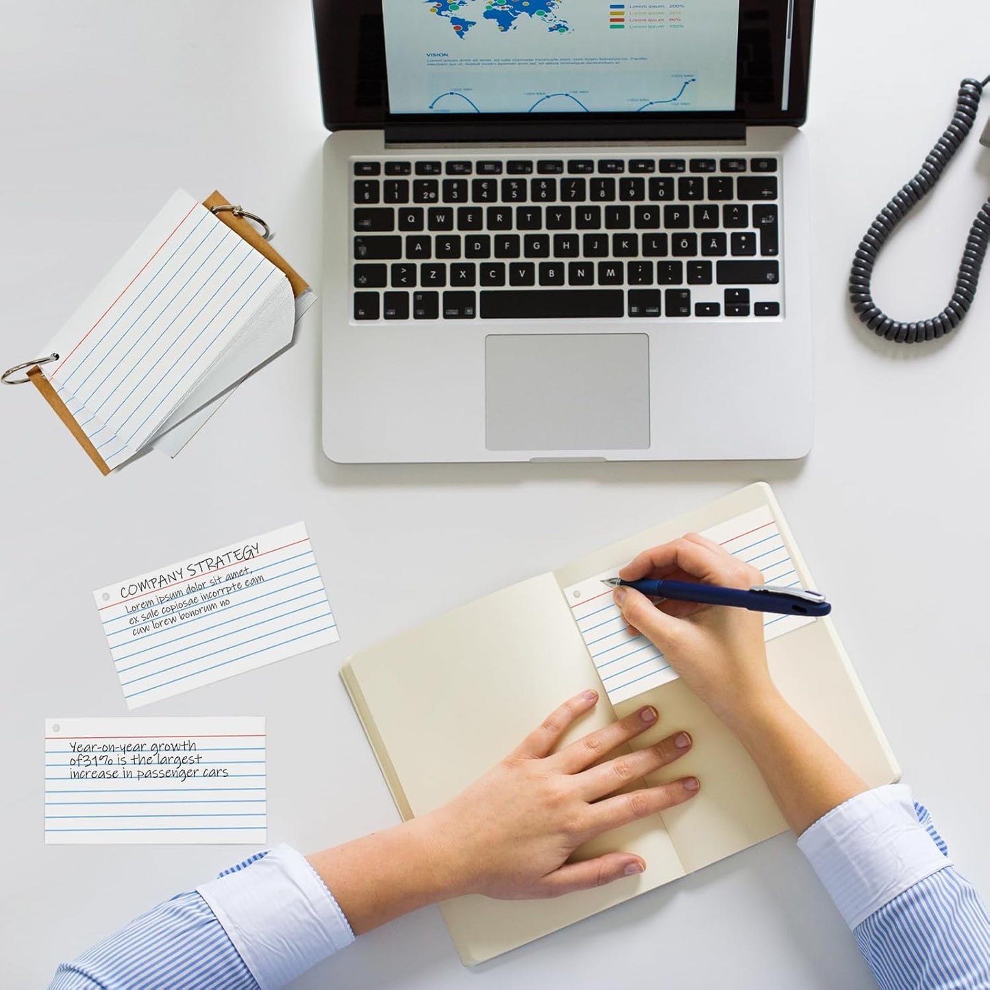 2000 PCS Index Cards 3x5 Inches White Flash Cards with Ring Lined Flashcards Ruled Index Cards Notecards Study Cards Note Cards for Studying Learning School College, White