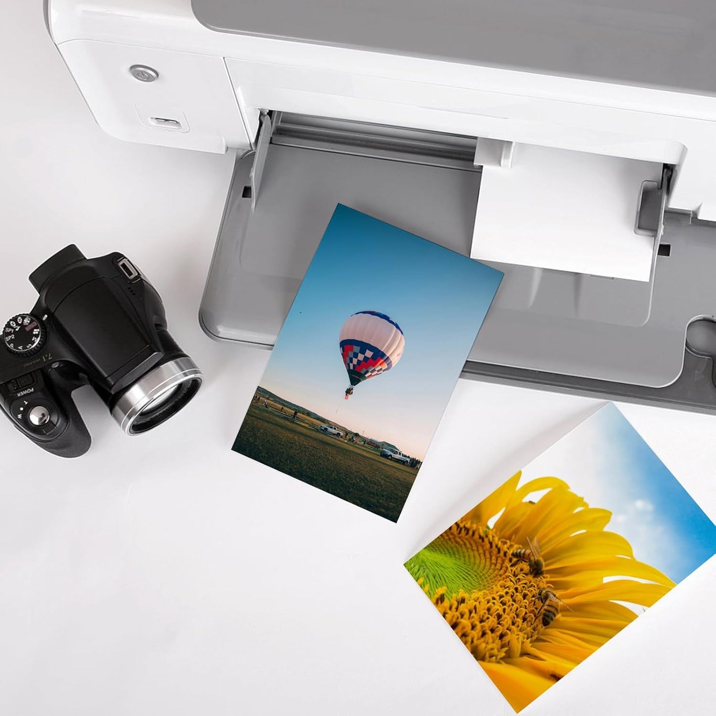 ZBEIVAN Photo Paper 5x7, 8.5x11 inch, Glossy Photo Papers 100 Sheets, 200 GSM Paper for Printer (50 Sheets of each size 5x7, 8.5x11)