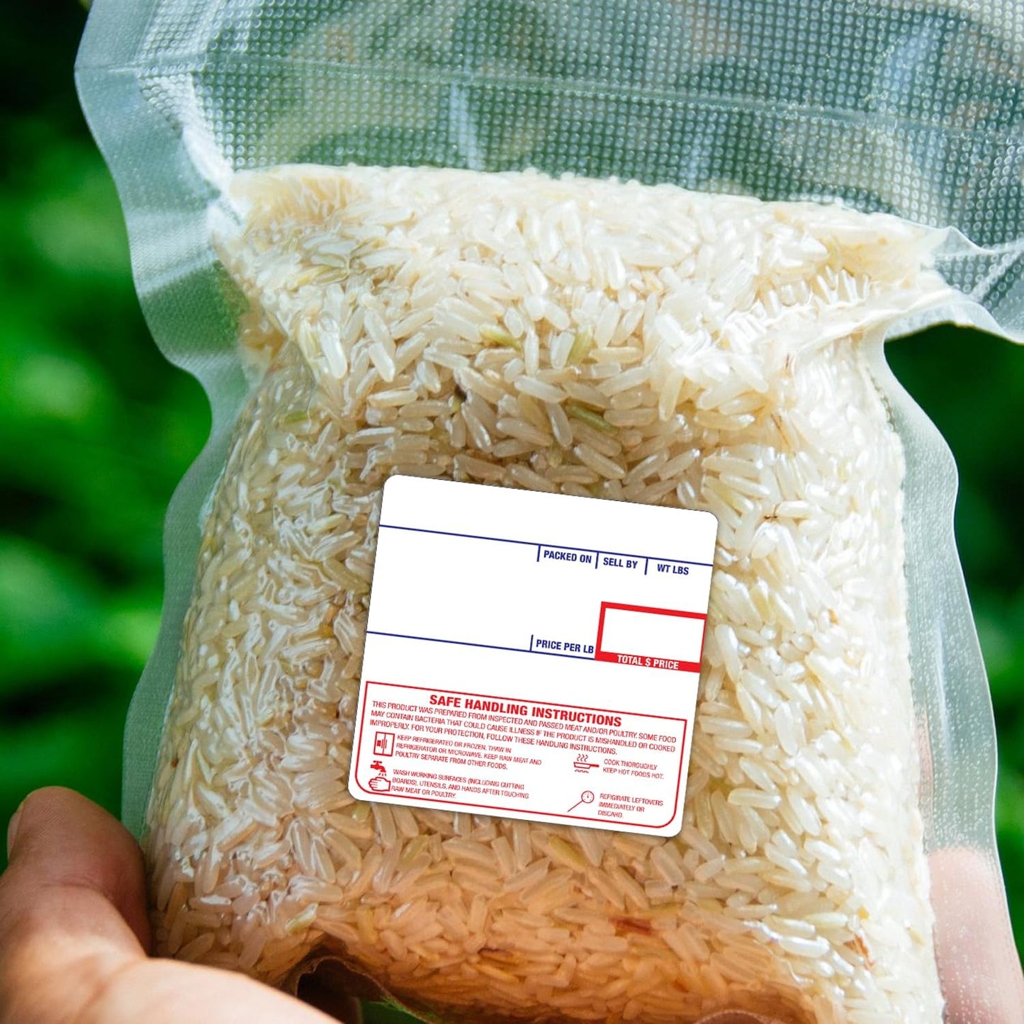 CEPRICO - Customizable CĀS Scale Labels - 144 Rolls of Thermal Printing Scale Labels – Compatible with CĀS LST-8040 | Safe Handling Instruction | Ideal for Supermarkets, Retailers and Grocery Stores