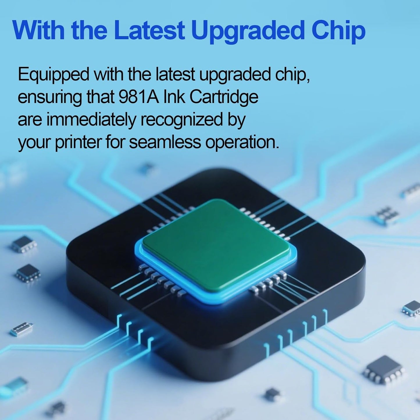 Remanufactured 981A 981 Ink Cartridge Works for 981a Ink cartridges for PageWide Enterprise Color 556dn 556 Flow MFP 586dn 586f 586 Printer (4-Pack)