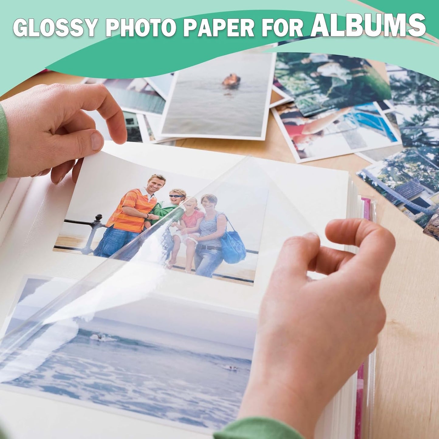 8x10 Photo Paper, Advanced Glossy Photo Paper for Inkjet Printer, 100 Pack, 52 lb