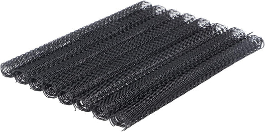 100 Pack Metal Twin Loop Binding Wire Coils, 34-Loop, 3/4" Cinch Book Binding Wire, 3:1 Pitch, YolieraArt Double Loop Bindings180 Sheet Capacity Fit for School Office Notebook Maker Black