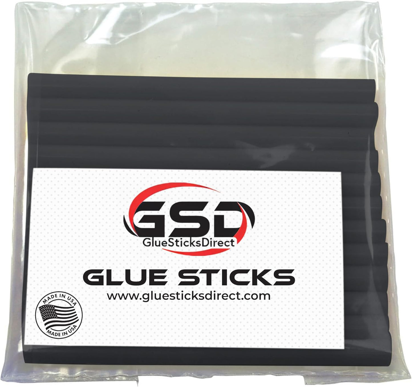 Mini Size Hot Melt Glue Sticks for Glue Gun - Bulk 4in Black Glue Sticks - Great for Art Craft Repairs & Compatible w/Most Glue Guns - 5/16" X 4" (24 Sticks) - Made in USA