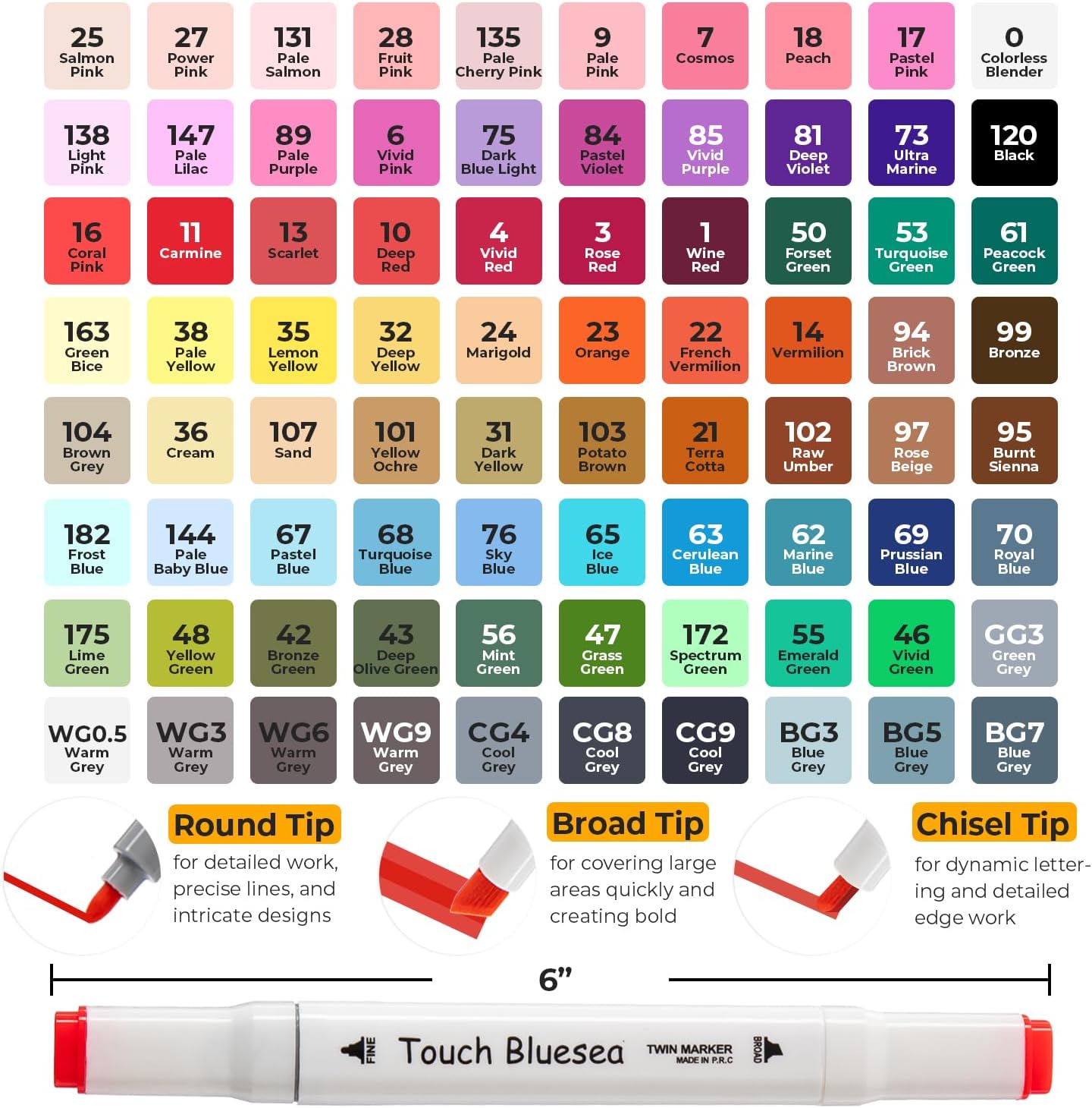 Y YOMA 80 Color Alcohol Markers Dual Tip Art Drawing Coloring Marker Permanent Sketch School Supplies Aesthetic Gift for Kids Adults Comic Anime Manga Illustration