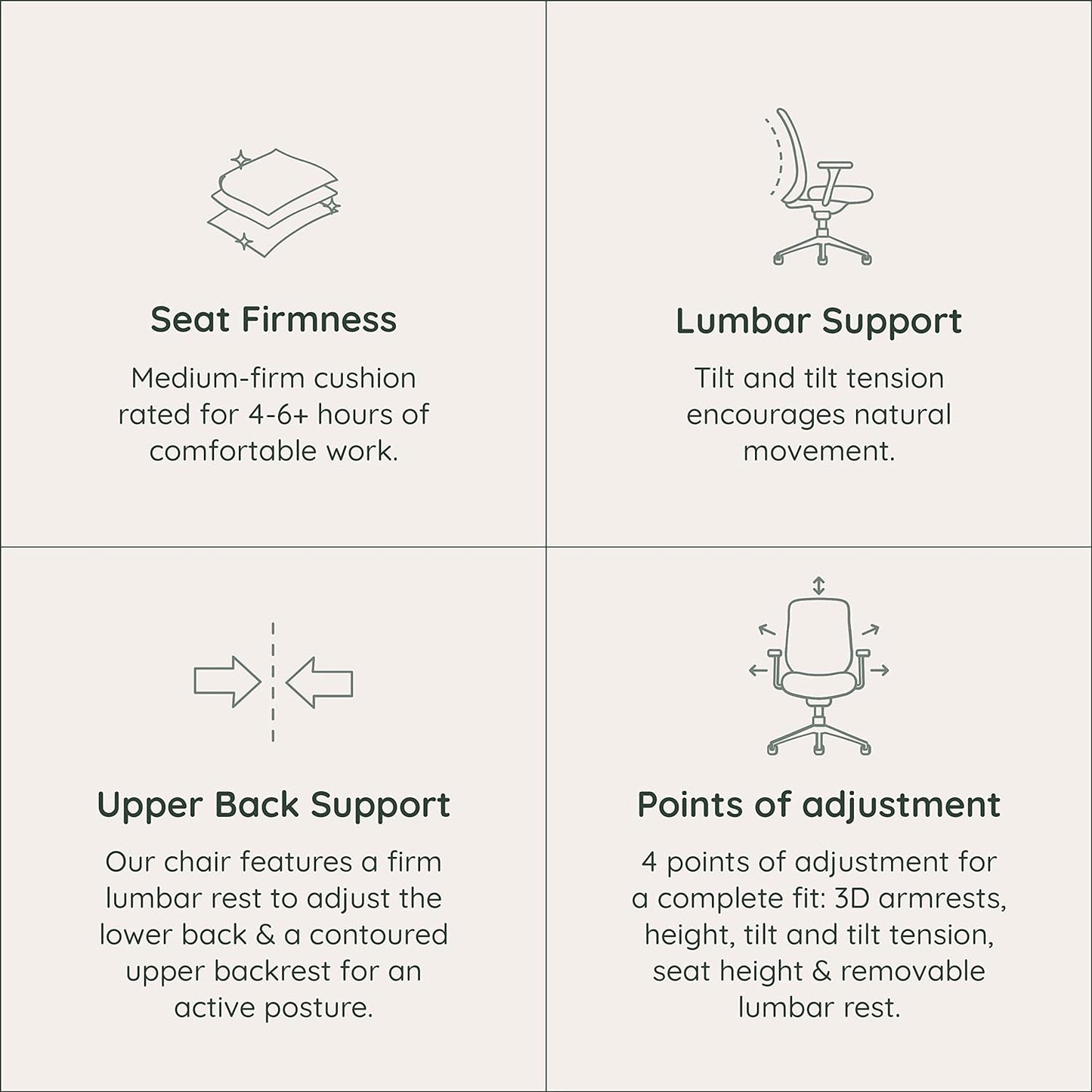 Branch Daily Chair - Computer Office Chair with Swivel, Lumbar Rest, and Adjustable Armrests - Sustainable, Stylish Mesh, & Adjustable Armrests - Comfortable Seating for Improved Posture - Green