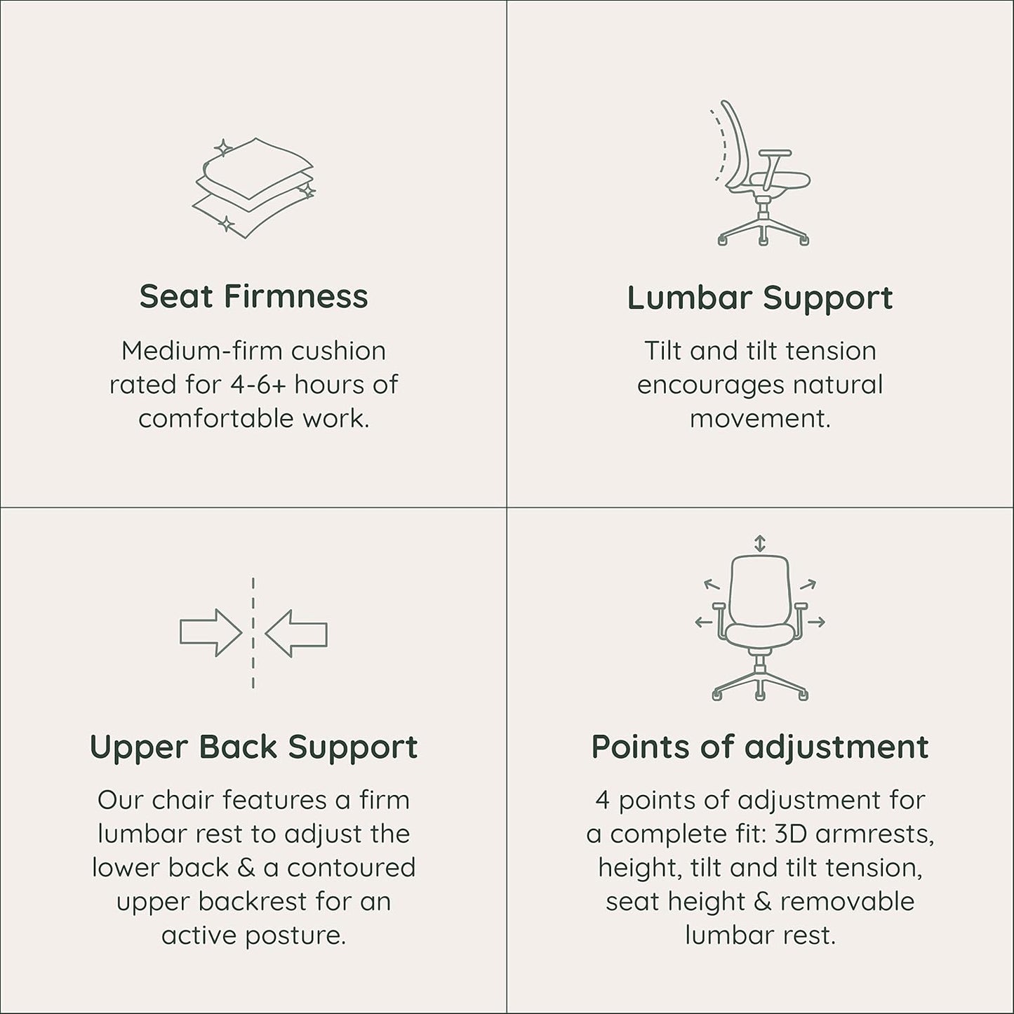 Branch Daily Chair - Computer Office Chair with Swivel, Lumbar Rest, and Adjustable Armrests - Sustainable, Stylish Mesh, & Adjustable Armrests - Comfortable Seating for Improved Posture - Black