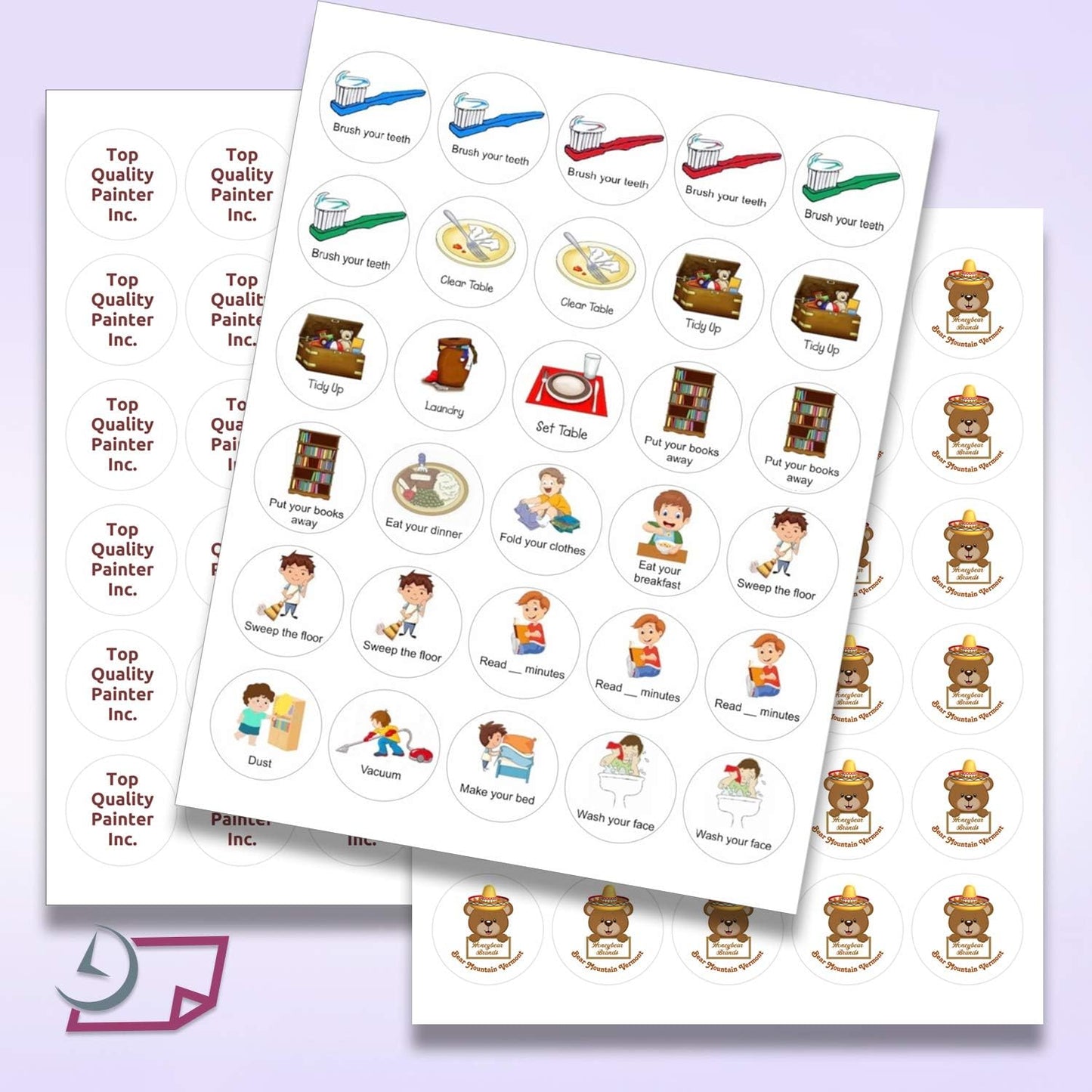 NextDayLabels 1.5 Inch Round Matte White Blank Labels - Circle Stickers for Laser/Inkjet Printers (3000 Labels, 100 Sheets of 30)