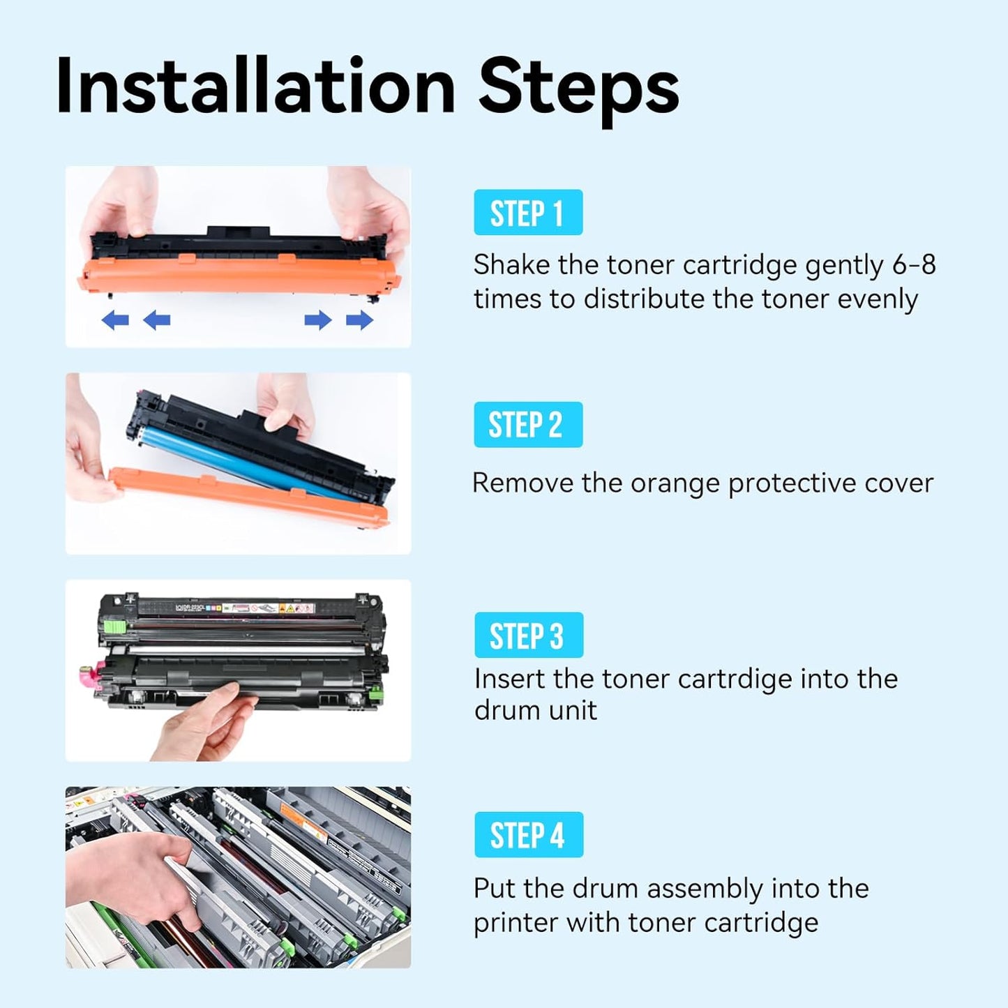 LEMERO UEXPECT TN-227BK/C/M/Y High Yield Toner Cartridge Compatible Replacement for Brother TN227 TN-227 TN227BK TN223BK TN223 TN-223 for MFC-L3770CDW HL-L3290CDW MFC-L3710CW HL-L3270CDW ( 5 Pack)