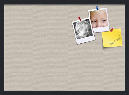 PinPix 28x20 Inch Cork Bulletin Board. This Decorative Framed Pin Board Comes with Desert Pastel Design and a Satin Black Frame. Ideal for Home Office Decor or Message Board (PinPix-1815)