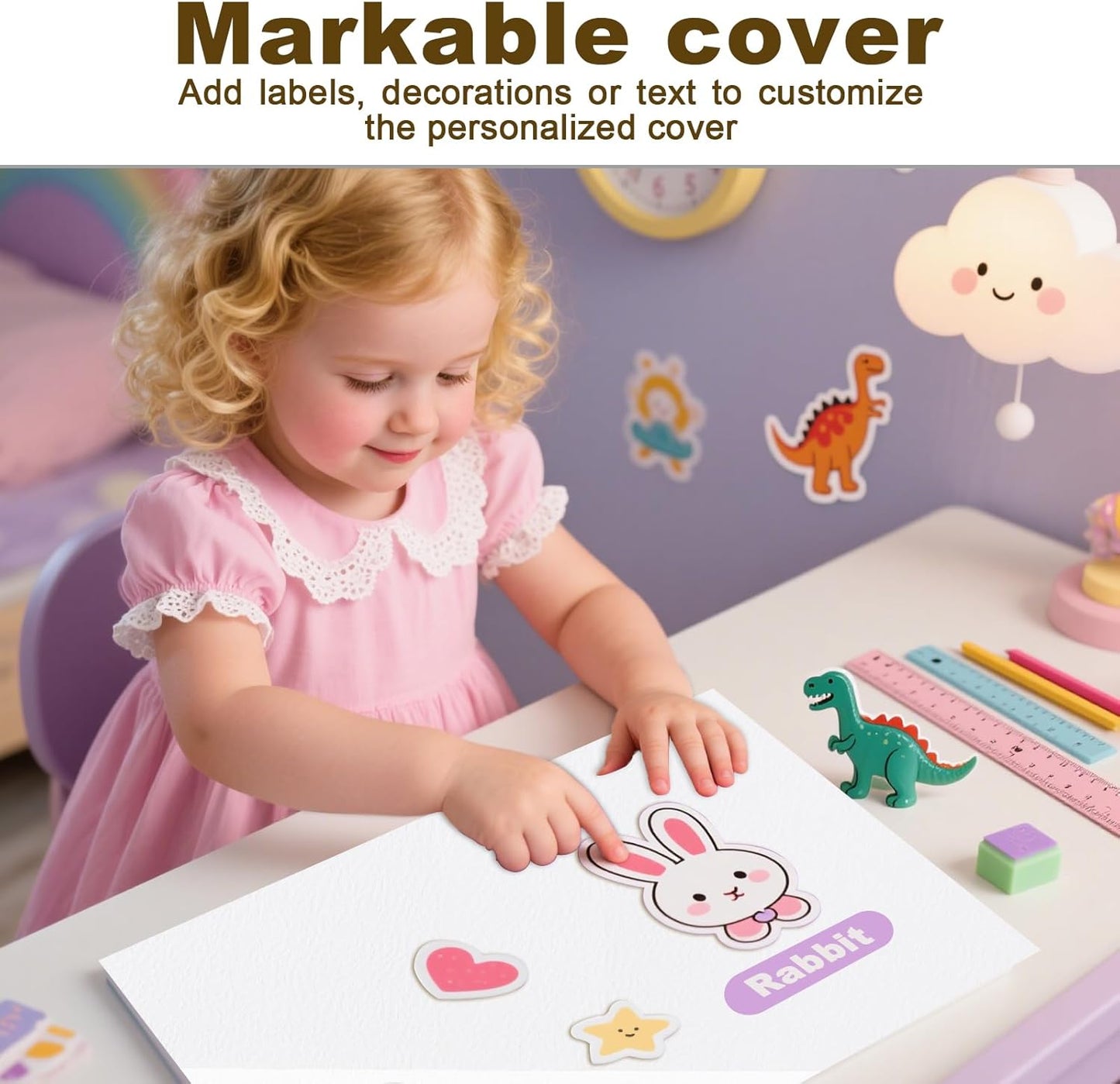 Folders with Pockets, LAYZZ 30 Pack Paper Pocket Folders, 2 Pocket Folders Fits Letter Size Paper, for School Office and Home (White)