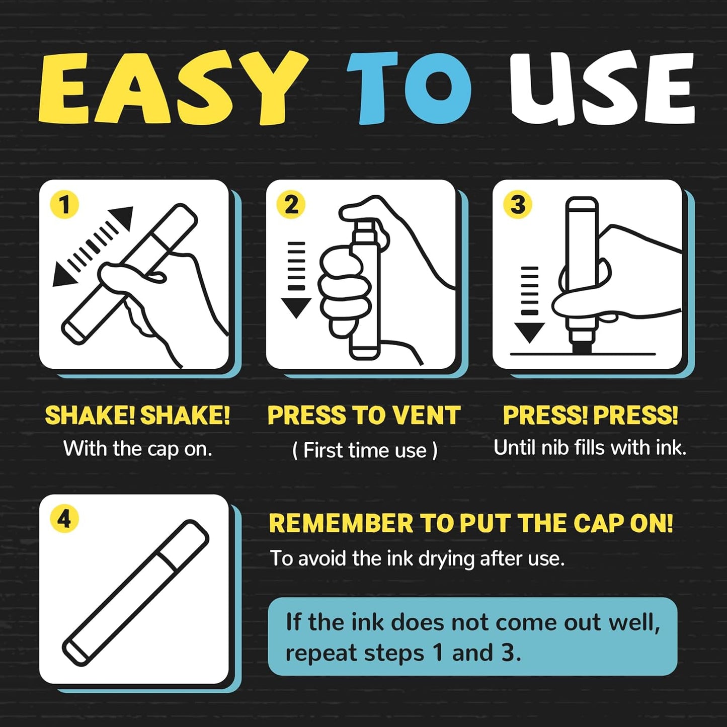 Window Chalk Markers for Glass Washable, 20 Colors Jumbo Liquid Chalk Marker with 10mm 3 in 1 Nib Thick Wide Tips, Big Chalkboard Markers, Car Paint Pen for Auto, Bistro, Mirror, Poster, Blackboards