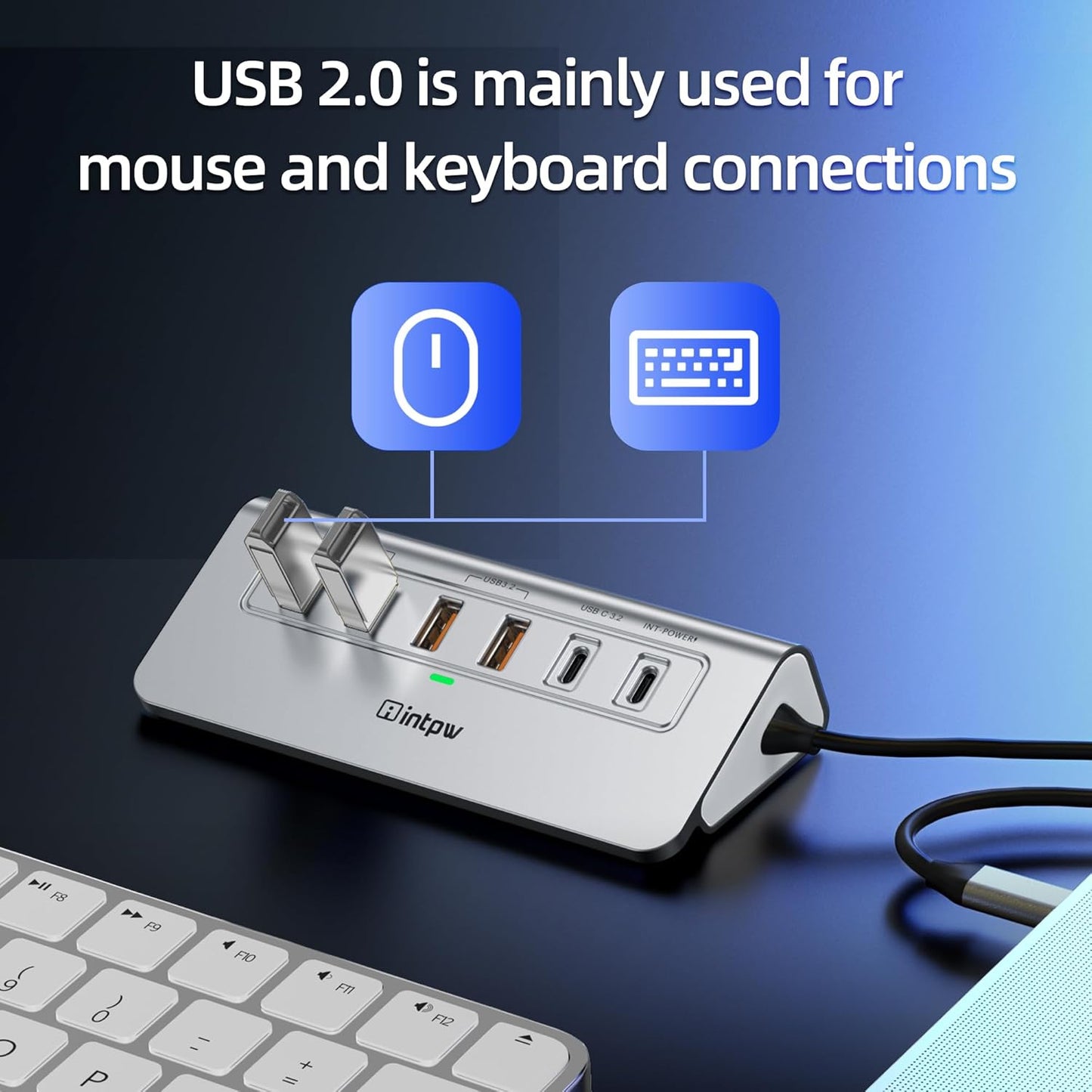 USB C Hub Ethernet, 10-in-1 USB Docking Station 10Gbps with 4K@60Hz HDMI, USB C and 2 USB A 3.2 Data, LAN, 2 USB A 2.0, PD 100W, SD/TF Ports, Powered USB Hub for Laptop, PC, iPhone 16/15, Mac