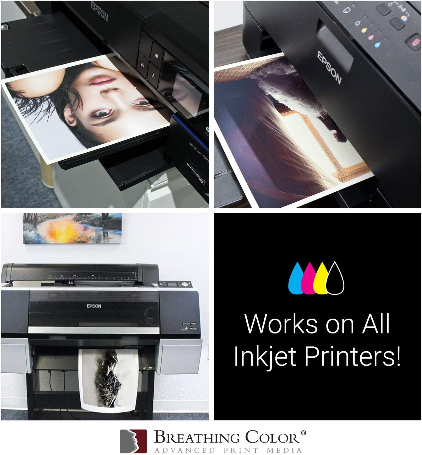 Optica One is a Luxurious 300 gsm Smooth Matte Fine Art Inkjet Paper Offered in size 17"x22”, 25 Sheets; Its Bright White Color is Ideal for Black and White and Color Prints. 100% Archival Certified