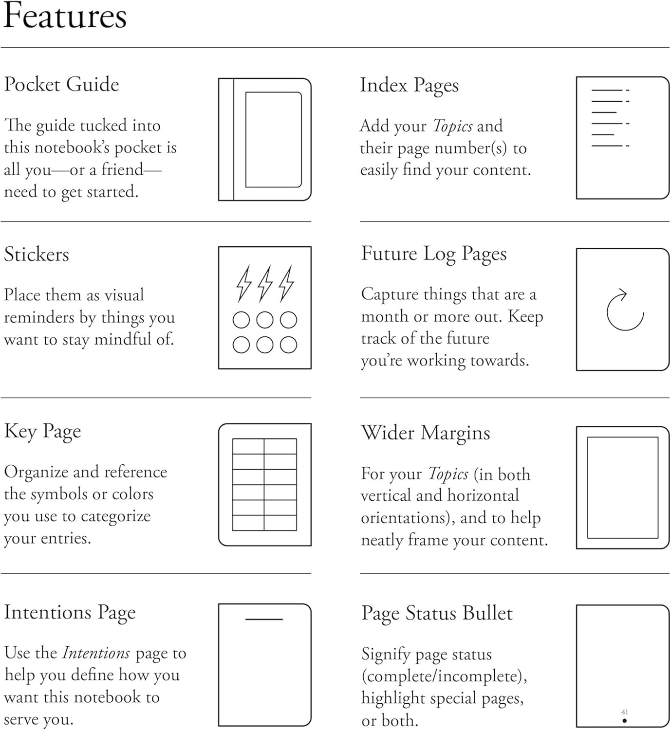 LEUCHTTURM1917 The Official Bullet Journal Artist Edition 2024 - Designed by Sarita Walsh - Notebook Built for BuJo with Gold Accents and Gilding - BuJo Pocket Guide Included