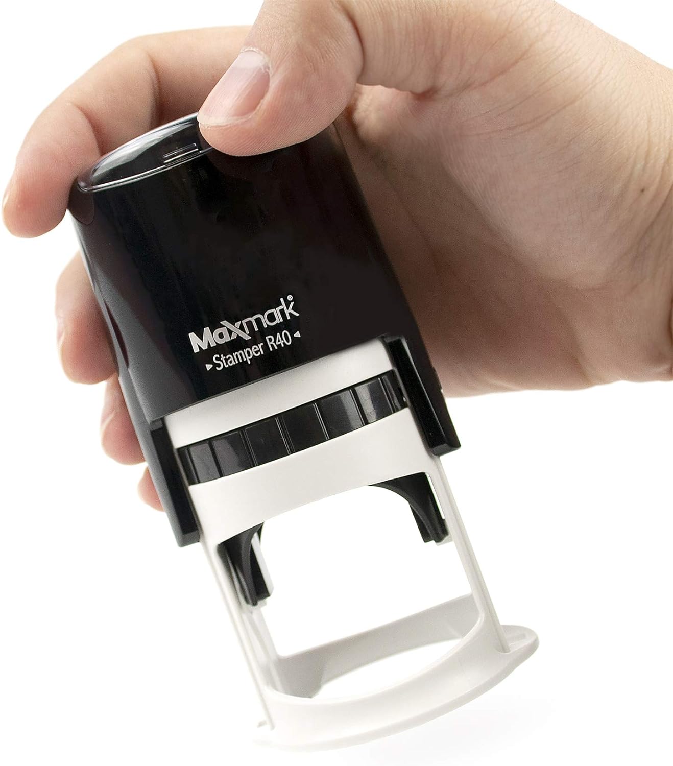 Round Notary Stamp for State of Texas- Self Inking Stamp - Top Brand Unit with Bottom Locking Cover for Longer Lasting Stamp - 5 Year Warranty