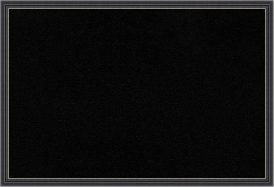 Amanti Art Black Cork Board for Wall, 26x38 Vision Board with Black Wood Frame, Large Corkboard Office Decor for Home Organization, Traditional Corkboard Pinboard to Display Items for Home